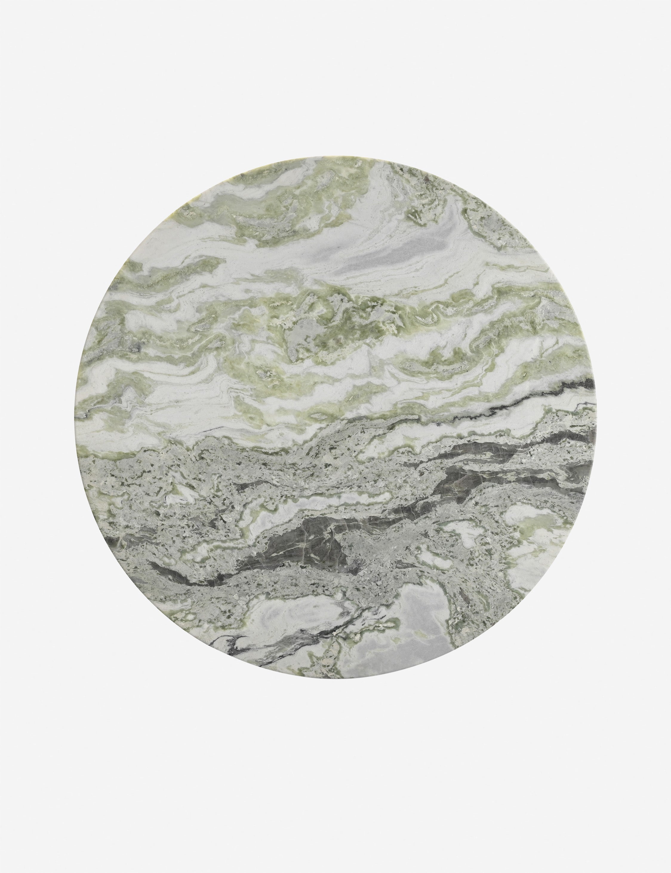 Lulu and Georgia Hendel Round Dining Table – Green Marble - view 4