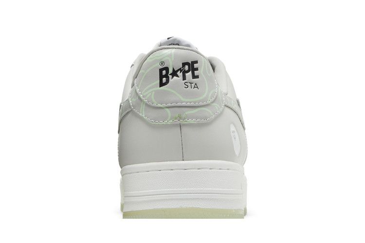 A Bathing Ape Bape Sta Text Code Camo Grey - view 7