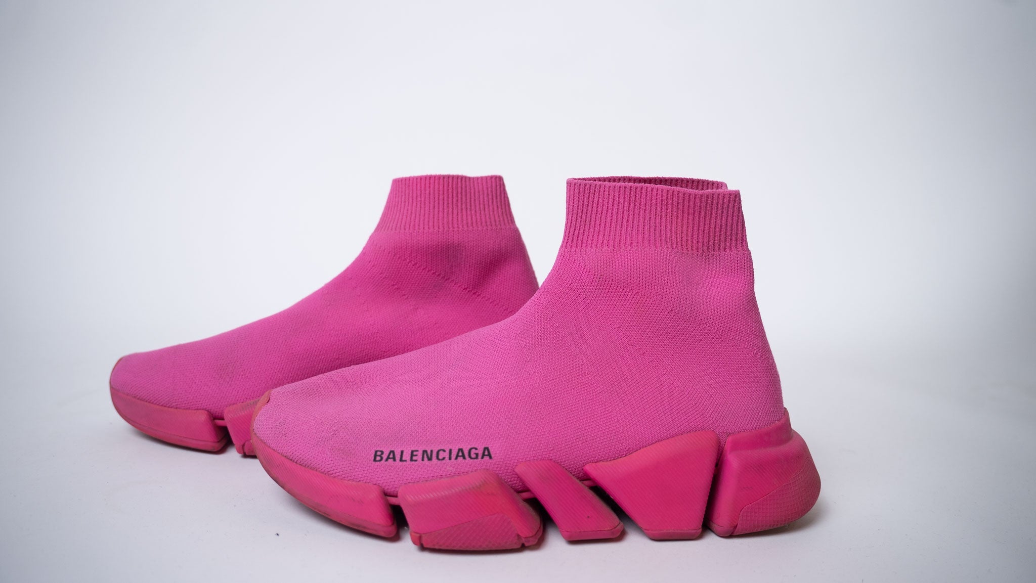 BALENCIAGA Speed 2 Trainer 'Neon Pink' - view 2