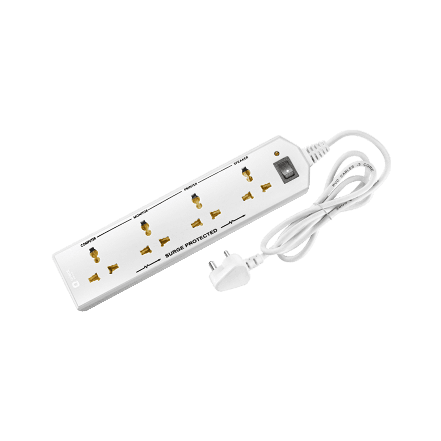 Orient Electric 4 Socket Extension Board with 5 Metre Wire