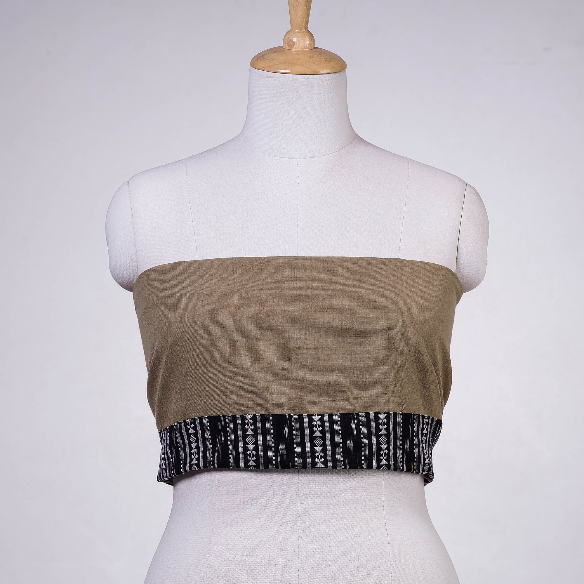 NOORI BAZAR Brown - Jhiri Handloom Cotton Blouse Piece 87