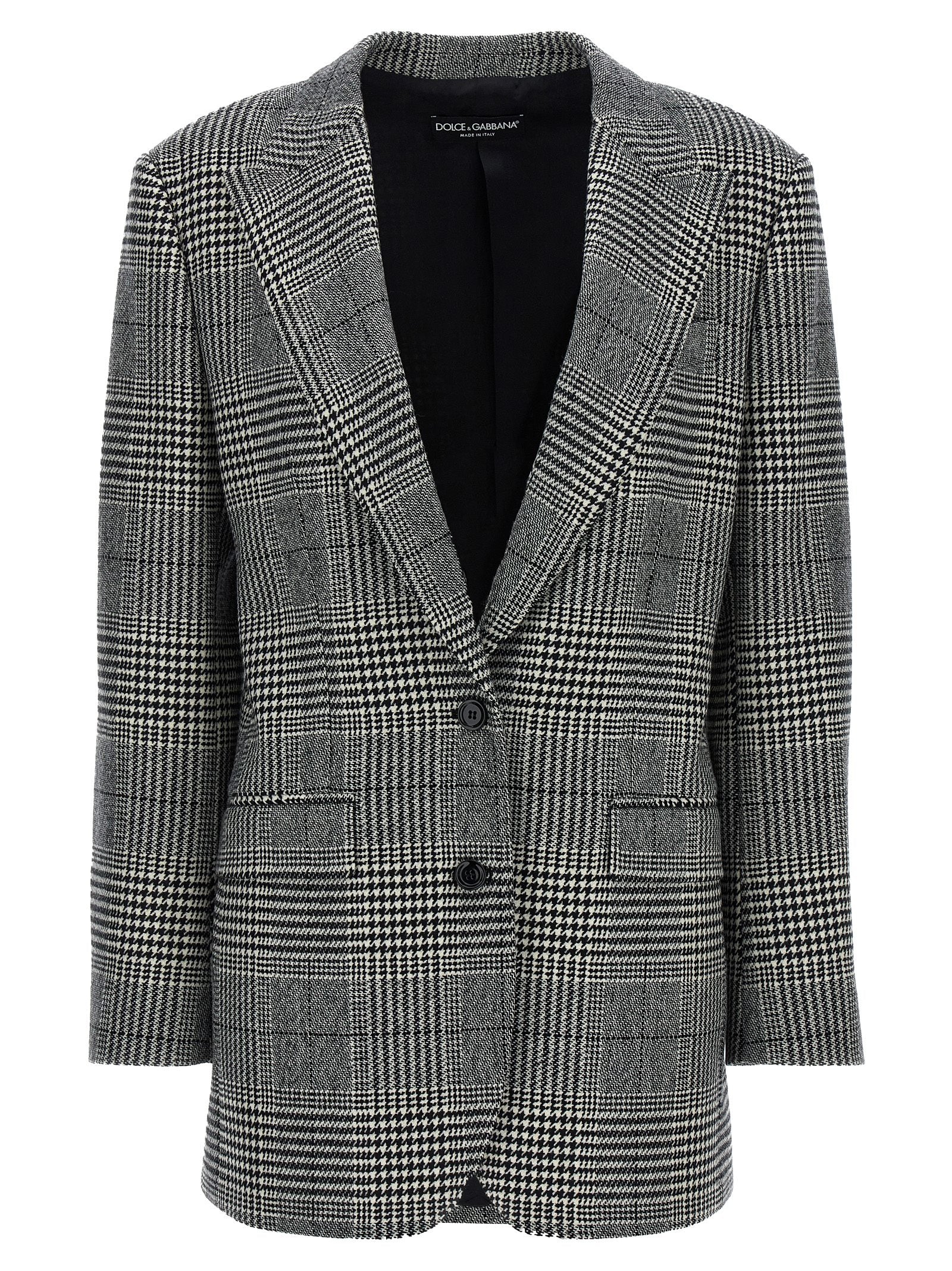 Dolce & Gabbana Pied De Poule Blazer – 90% wool, 10% cashmere