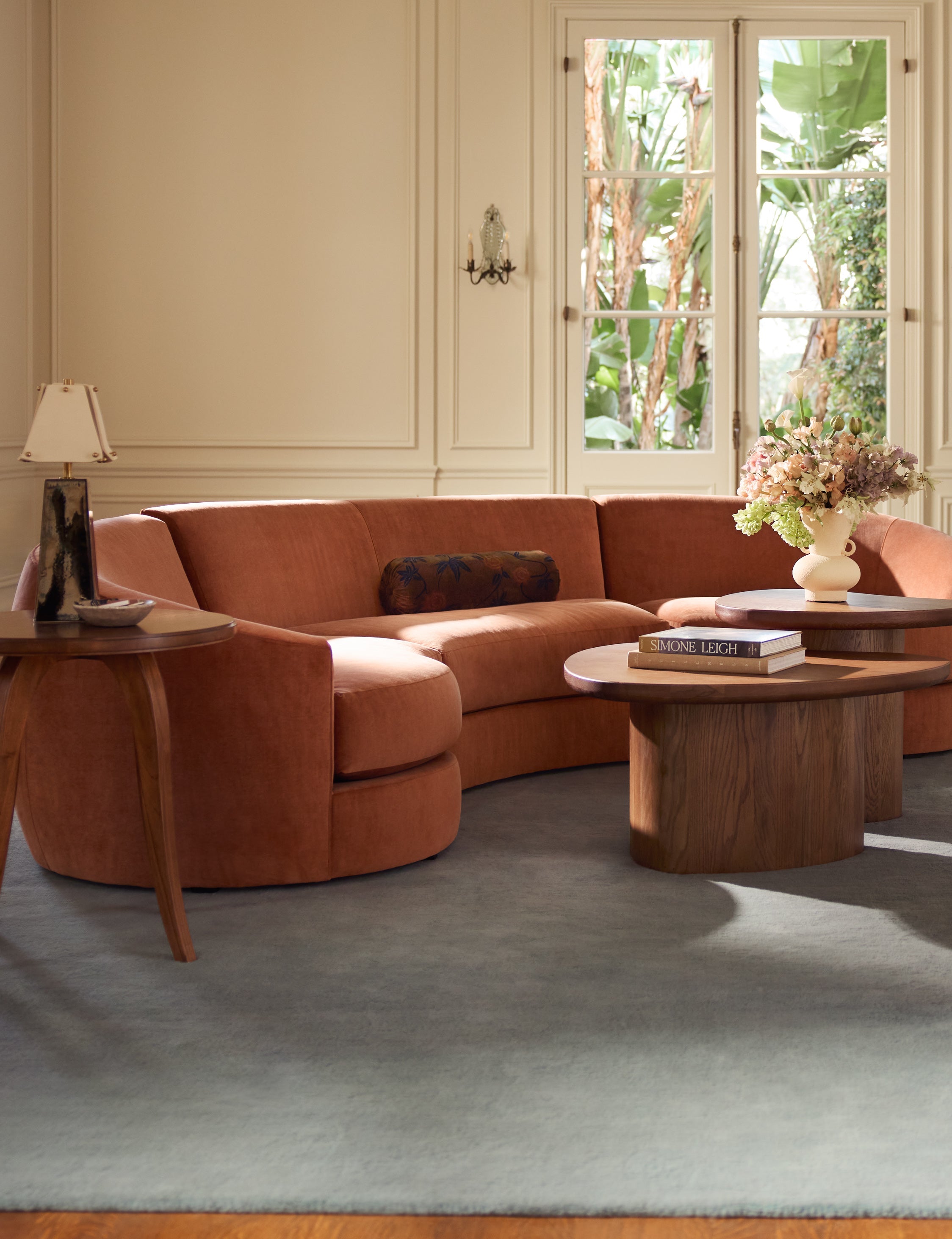Lulu and Georgia Imada Modular Curved Sectional Sofa - view 54