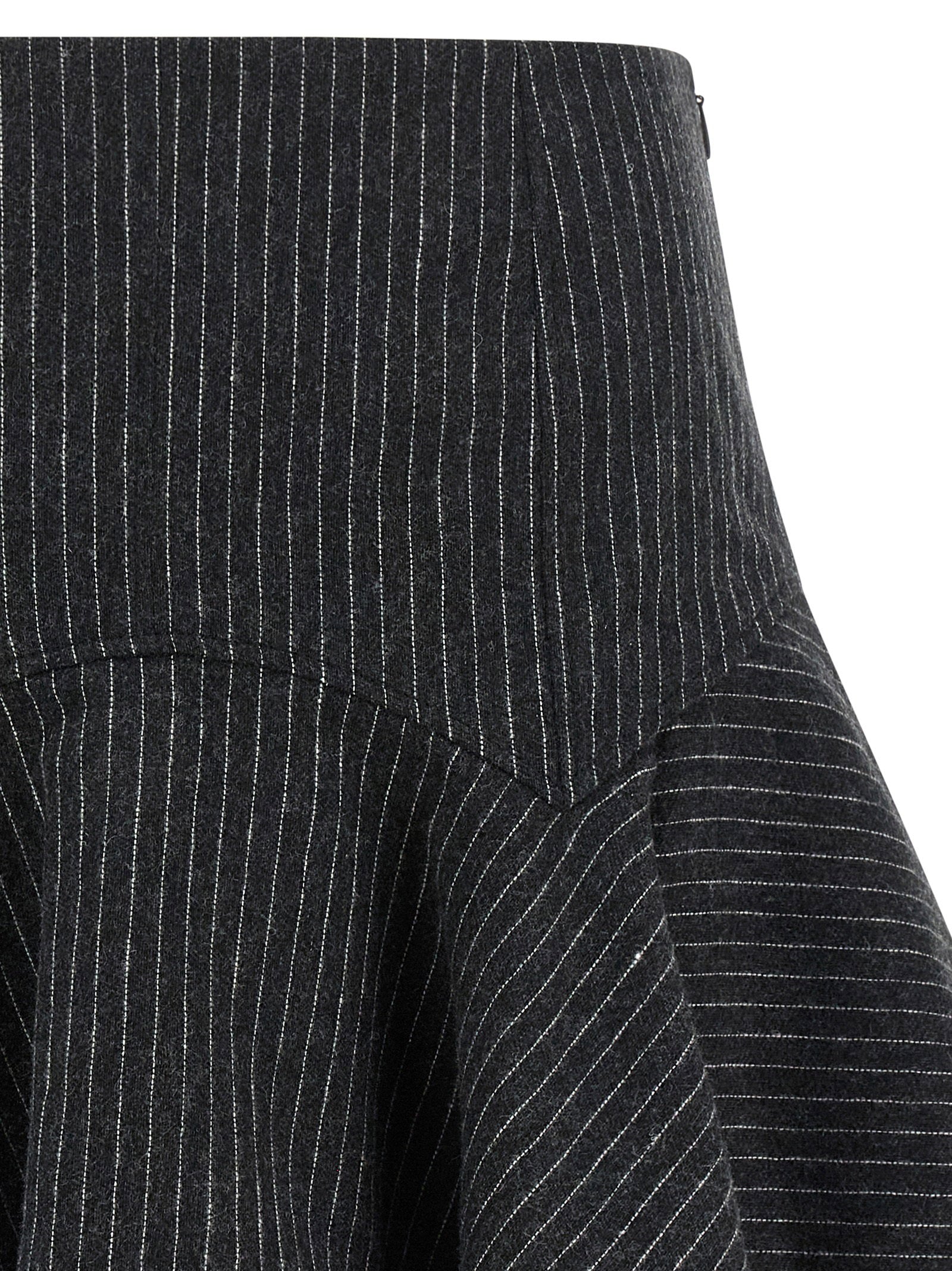 Ganni Pinstriped Flannel Skirt - view 3