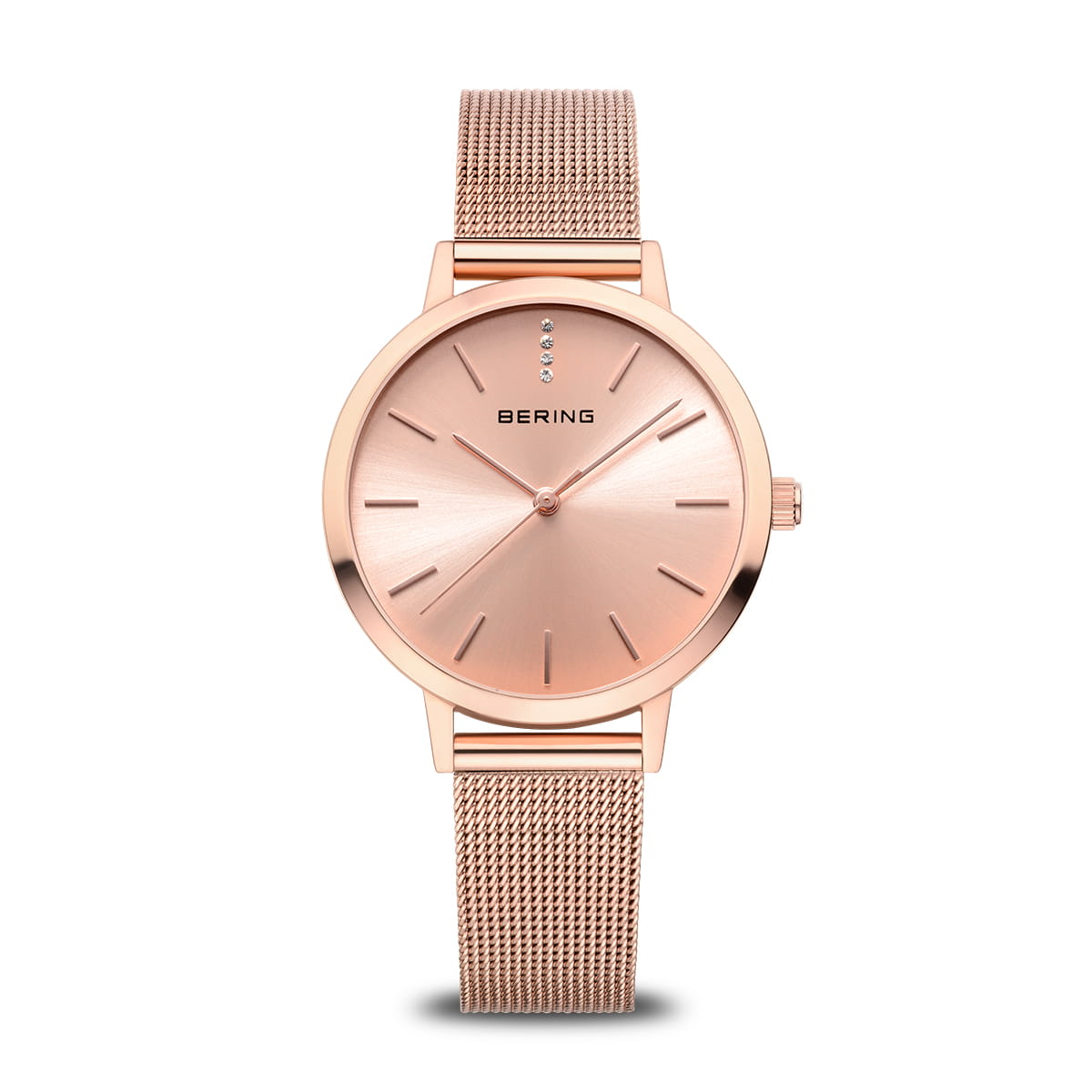 Bering Classic Rose Gold Dial Women 34mm
