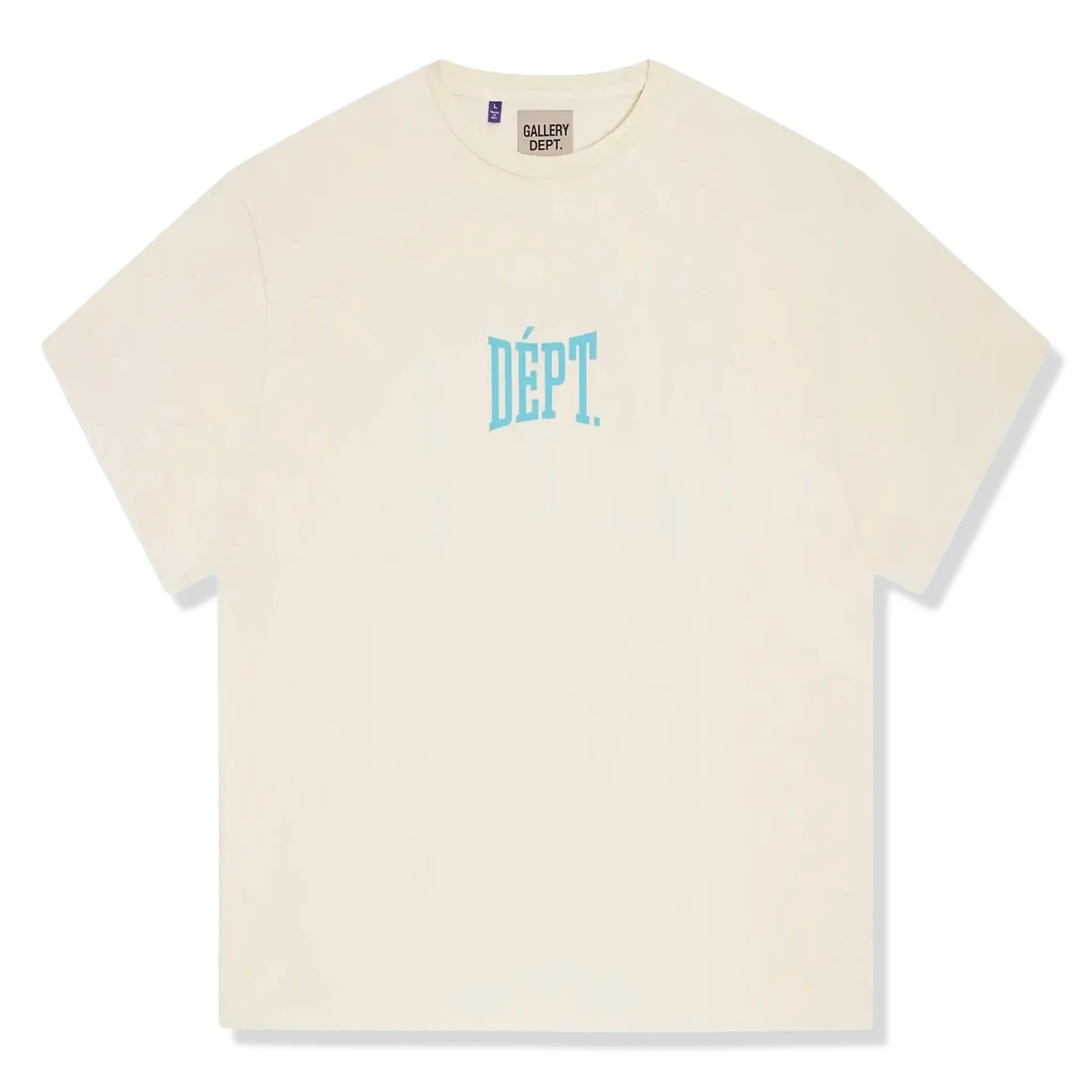 Dept dept gym – Gallery Dept. Dept Gym Logo Beige T Shirt