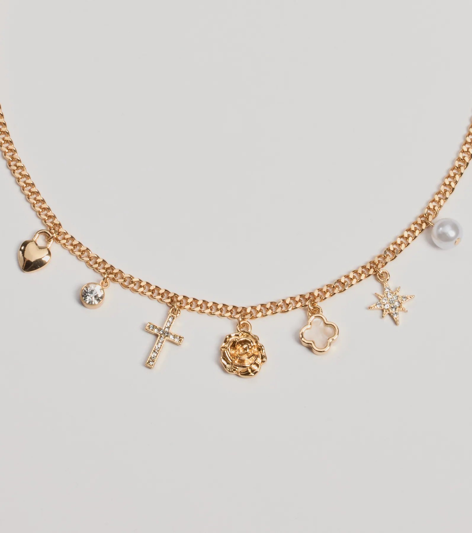Windsor Touch Of Chic Charm Pendant Necklace – GOLD - view 2