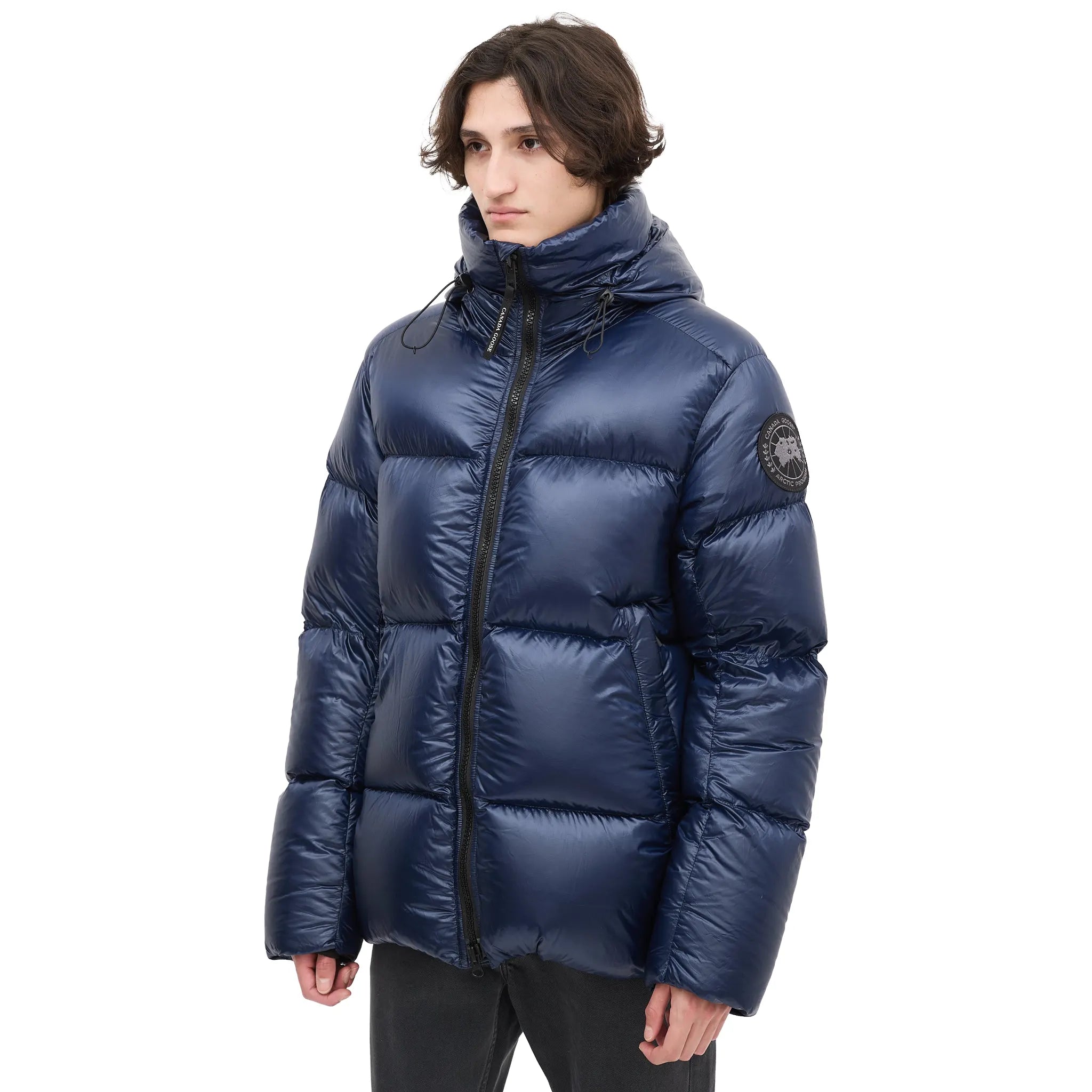 Canada Goose Down & Nylon Crofton Navy Puffer Jacket - view 7