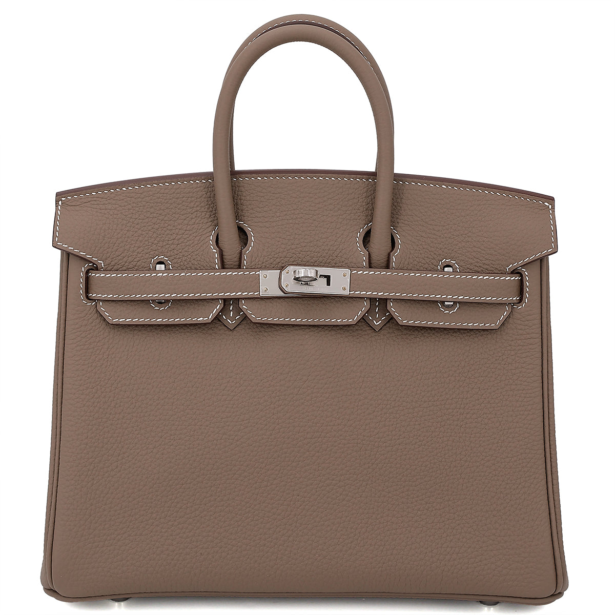 Cop Underdog HERMÈS Birkin 25 Etoupe Togo Palladium hardware