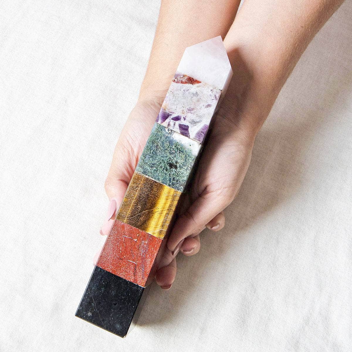 Tiny Rituals Grounded & Anxiety Free Gemstone Tower - Large - view 2