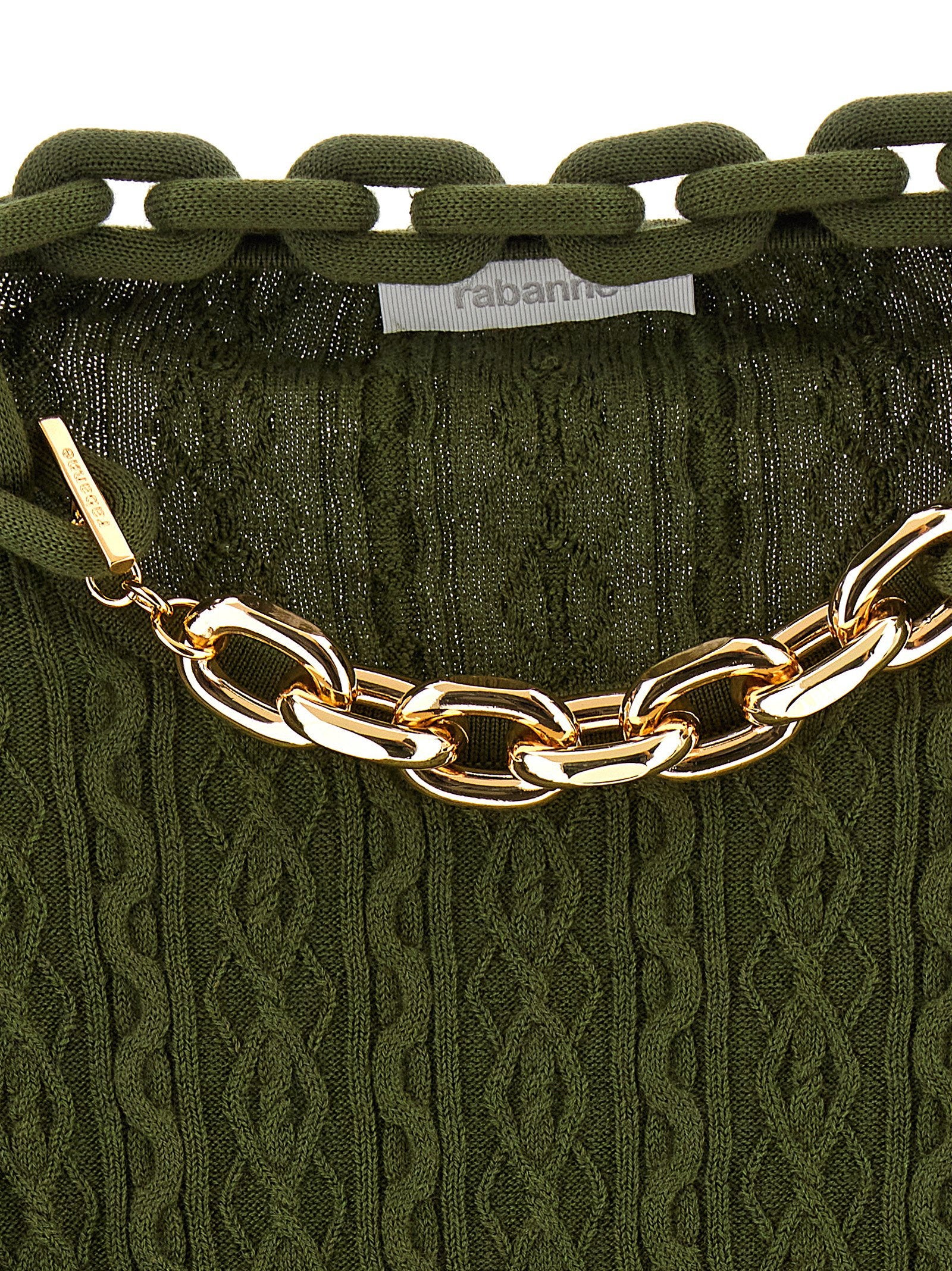 Paco Rabanne Necklace Sweater – 90% wool, 10% cashmere - view 4