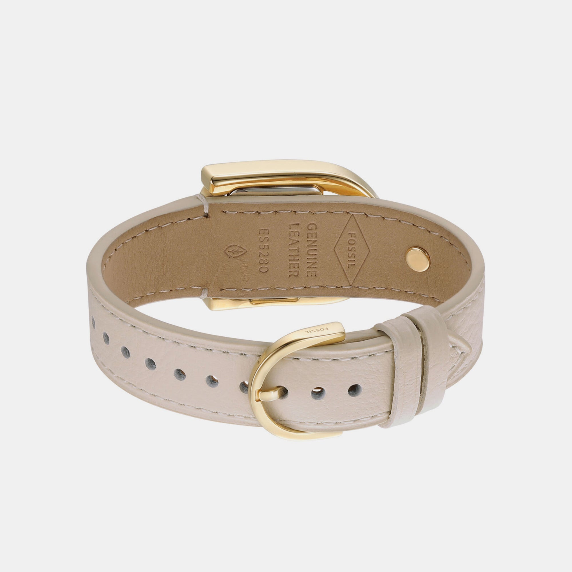 Fossil Harwell Women Quartz Gold Dial Analog Leather Watch ES5280 - view 2