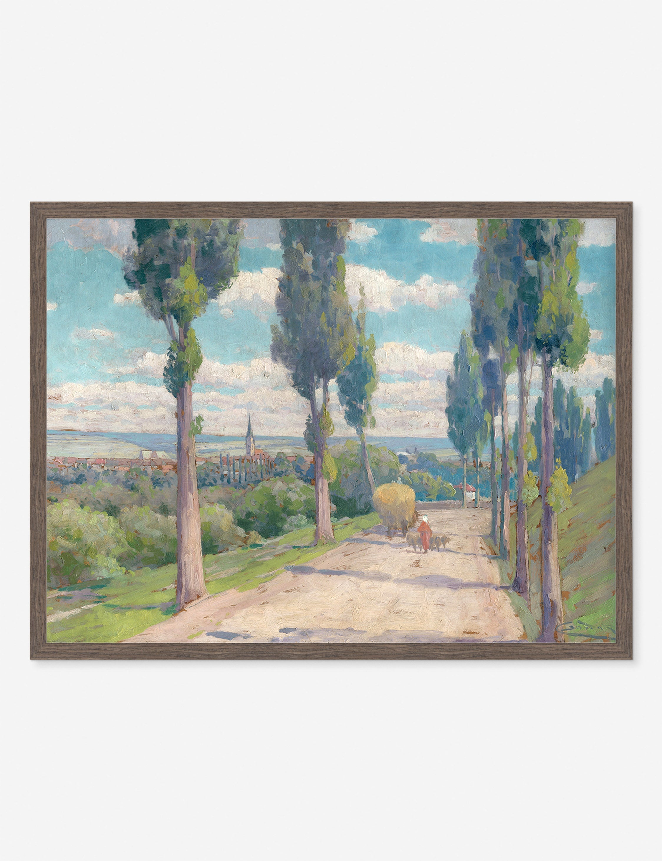 Lulu and Georgia View of Spišská Nová Ves Print by Lajos Csordák - view 2