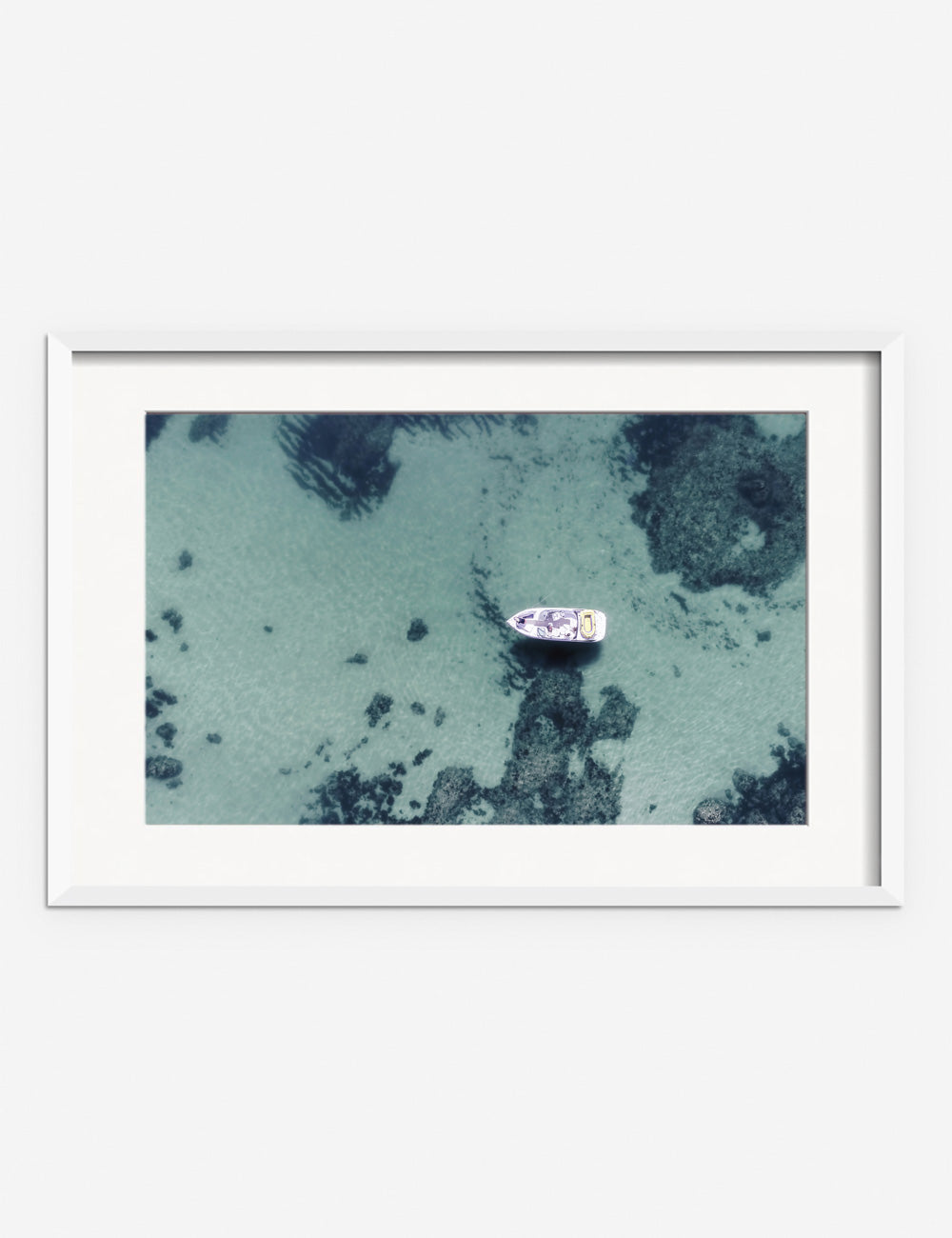 Lulu and Georgia Aerial Ocean Bliss Photography Print by Ingrid Beddoes - view 2
