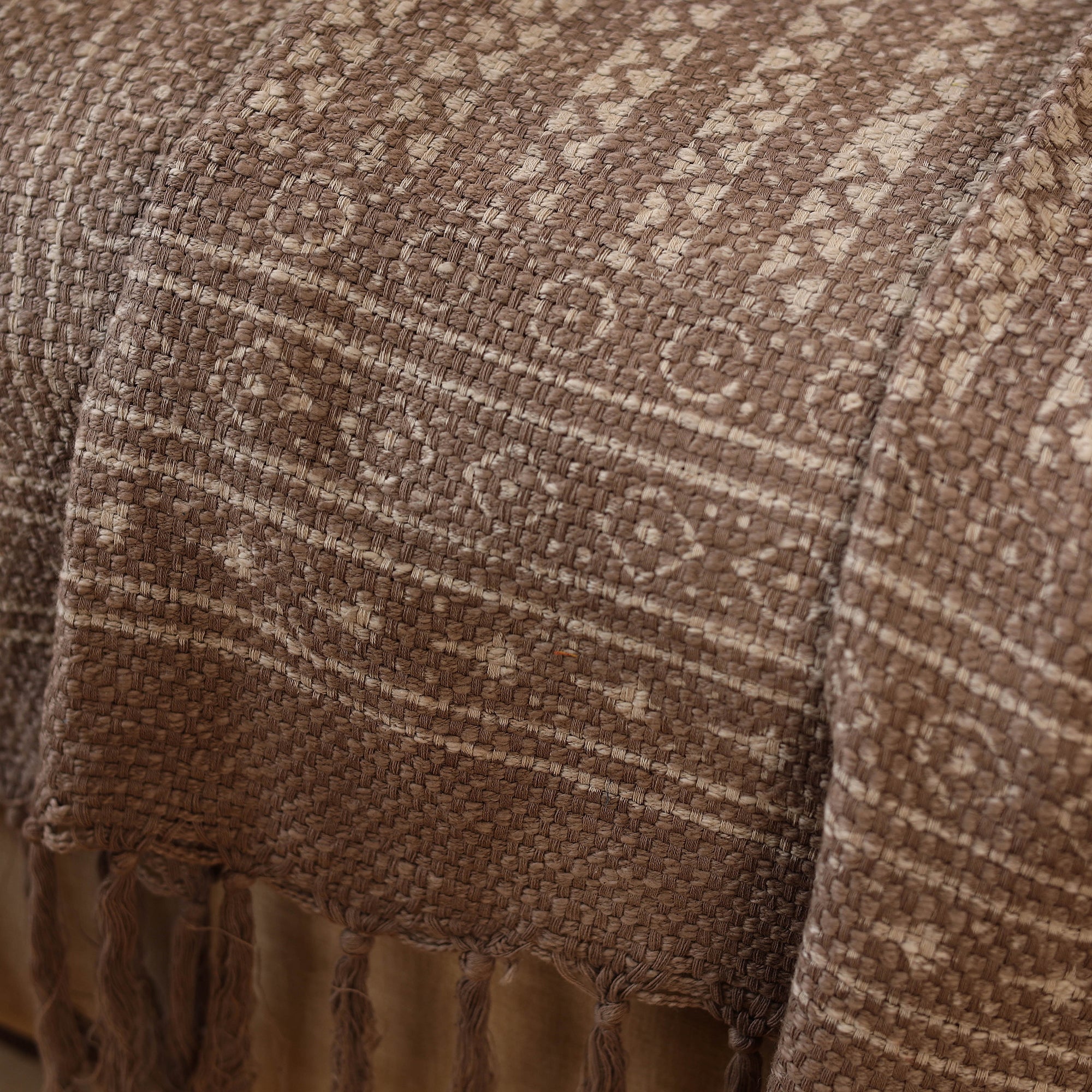 HAVELI CHRONICLES Brown - Jaipur Print Cotton Sofa Throw (88 x 60 in) 17 - view 4