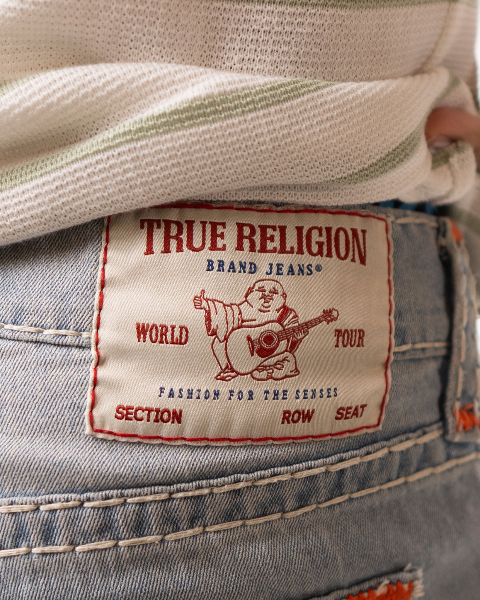 True Religion Low Rise Denim Section Billy Super T - view 4