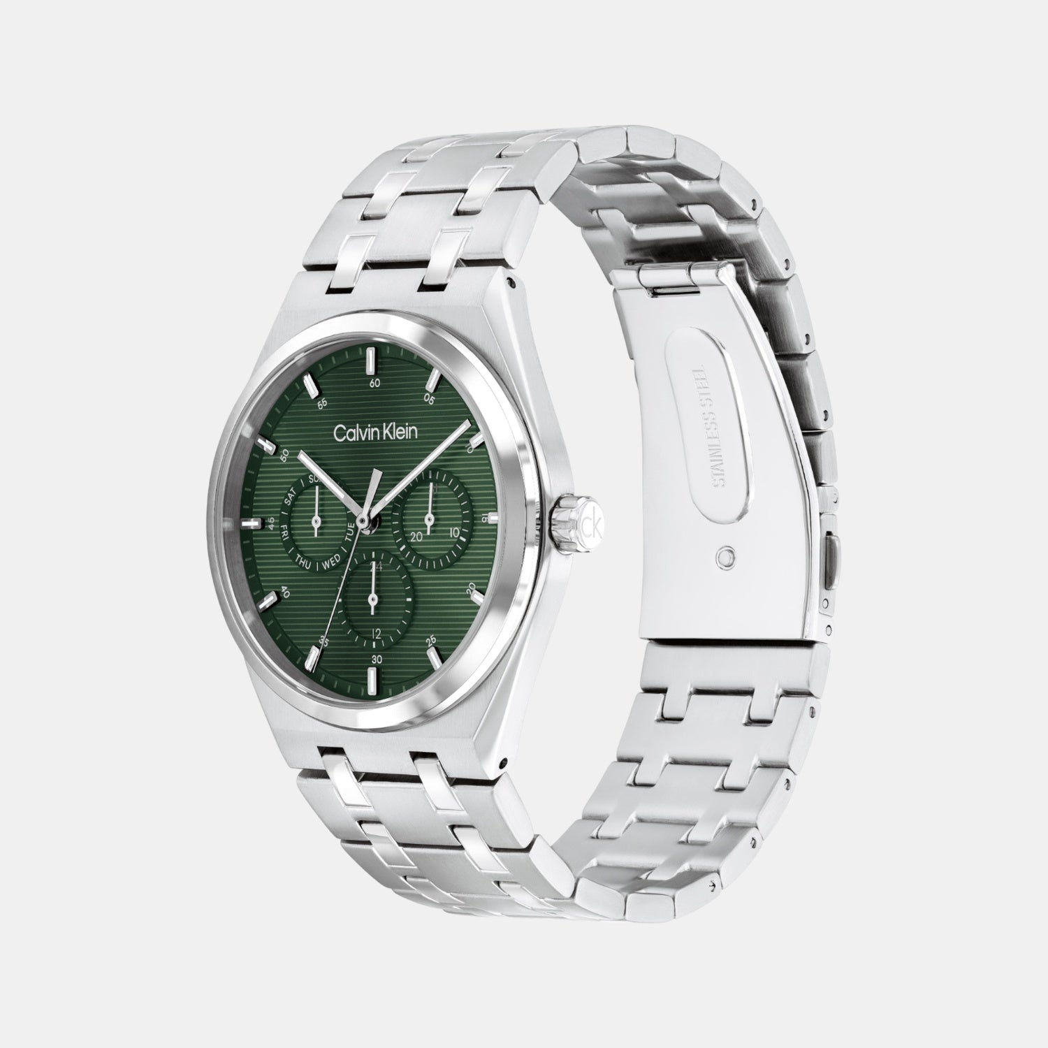 Calvin Klein Ck Motion Men Quartz Green Dial Multi-Function Stainless Steel Watch 25200521 - view 2