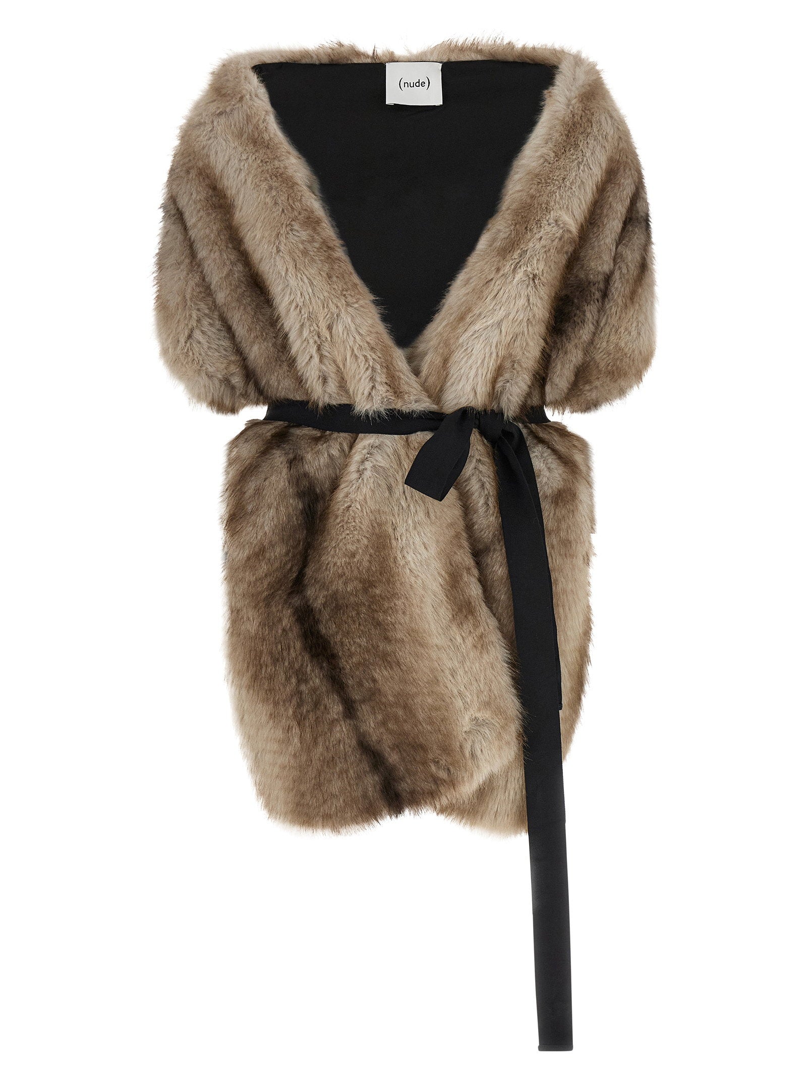 Nude Eco-fur Stole – 100% polyester