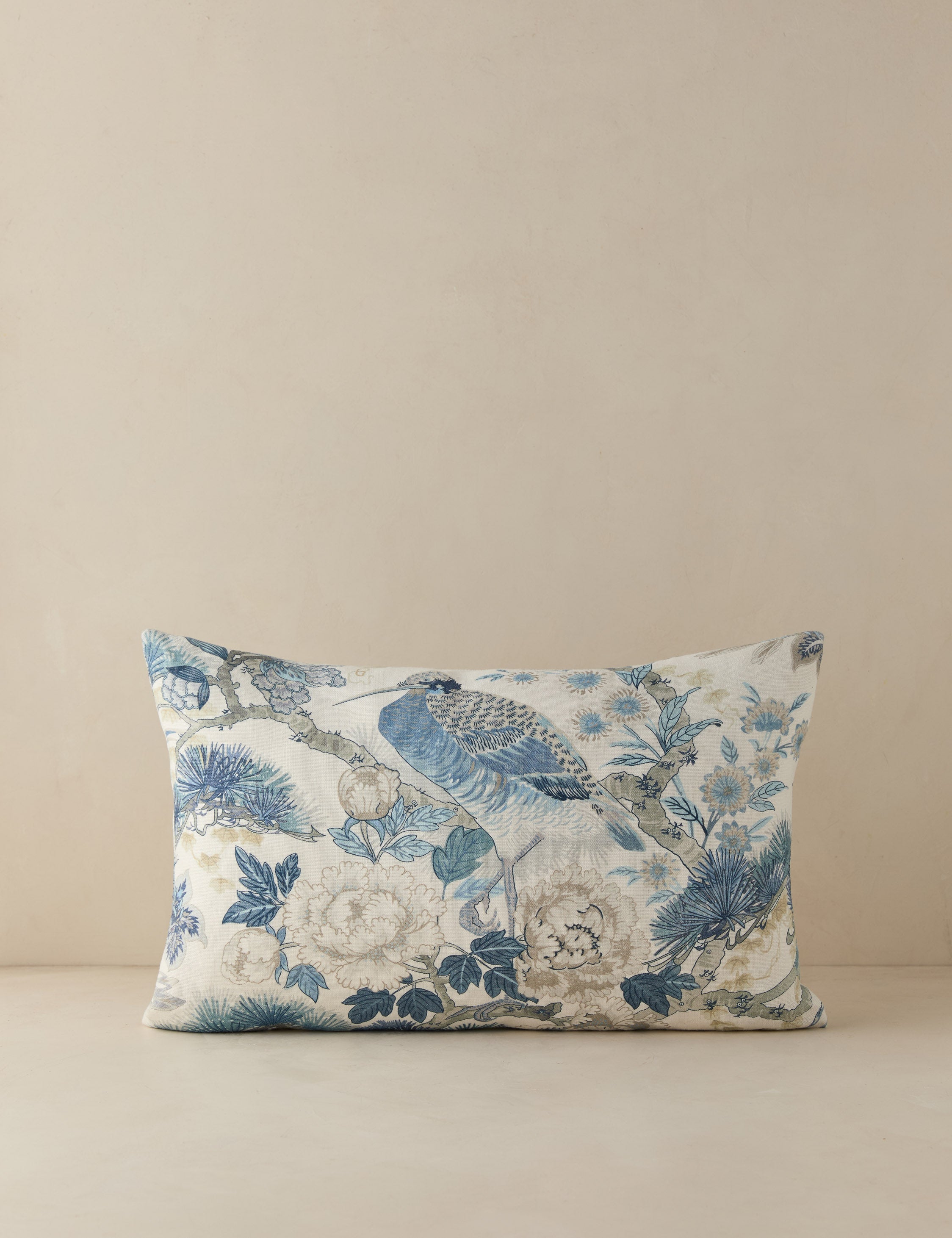 Lulu and Georgia Shenyang Print Linen Pillow by Scalamandre - view 14