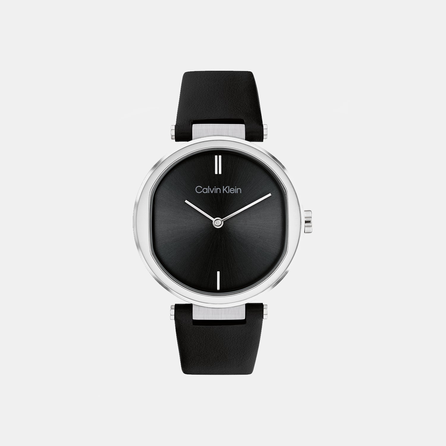 Calvin Klein Ck Sensation Women Quartz Black Dial Analog Leather Watch 25200255
