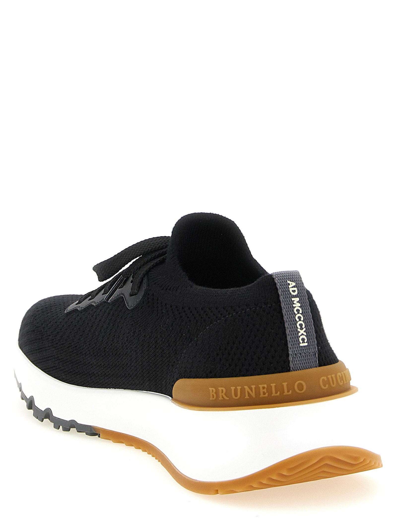 Brunello Cucinelli Running Sock Sneakers – 82% polyolefin 18% wool - view 3