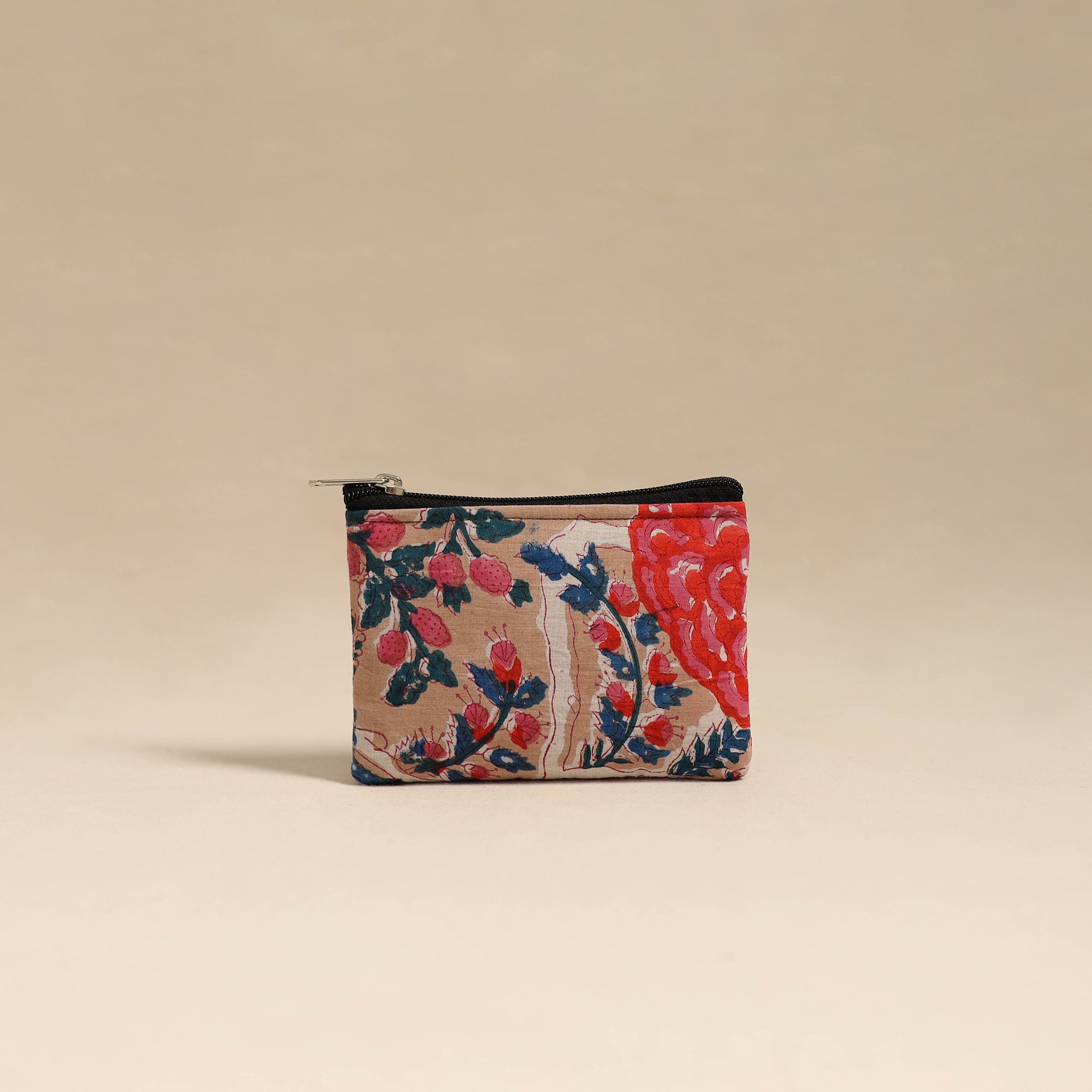 NOORI BAZAR Beige - Handmade Quilted Cotton Coin Pouch 35