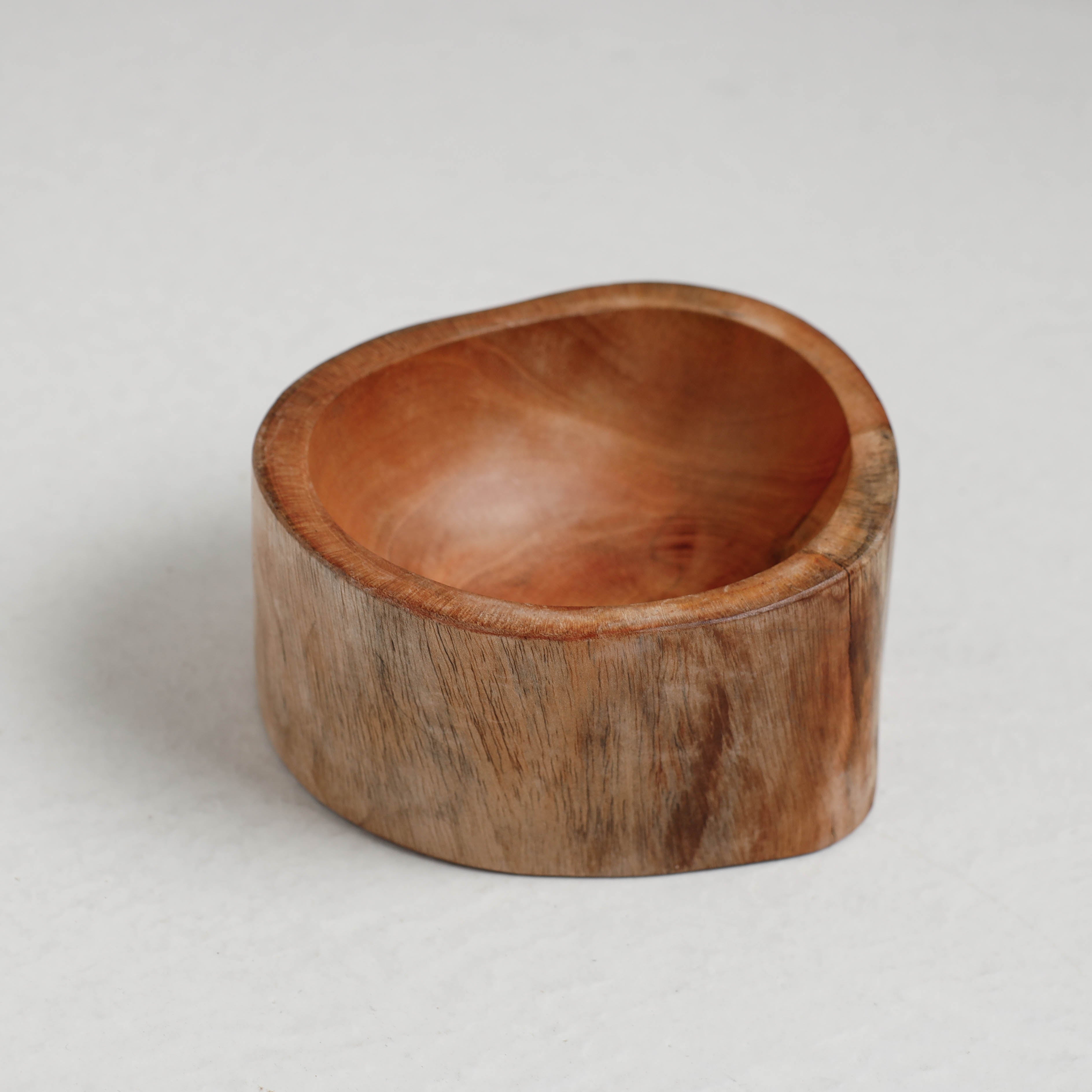 ITOKRI CRAFTS INITIATIVE Brown - Hand Carved Natural Mahogany Wooden Bowl (5 x 4 in) - view 2