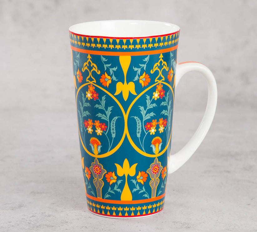 India Circus Swirling Safari Tall Milk/Coffee Mugs | 600 ml | Set of 2 Pcs - view 4