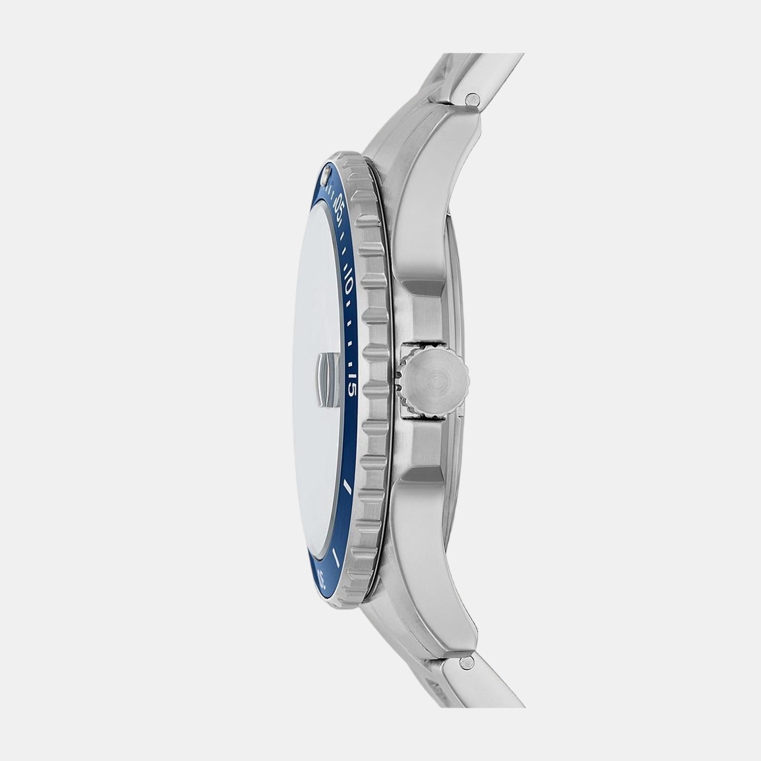 Fossil Blue Dive Men Quartz Blue Dial Analog Stainless Steel Watch FS5949 - view 2