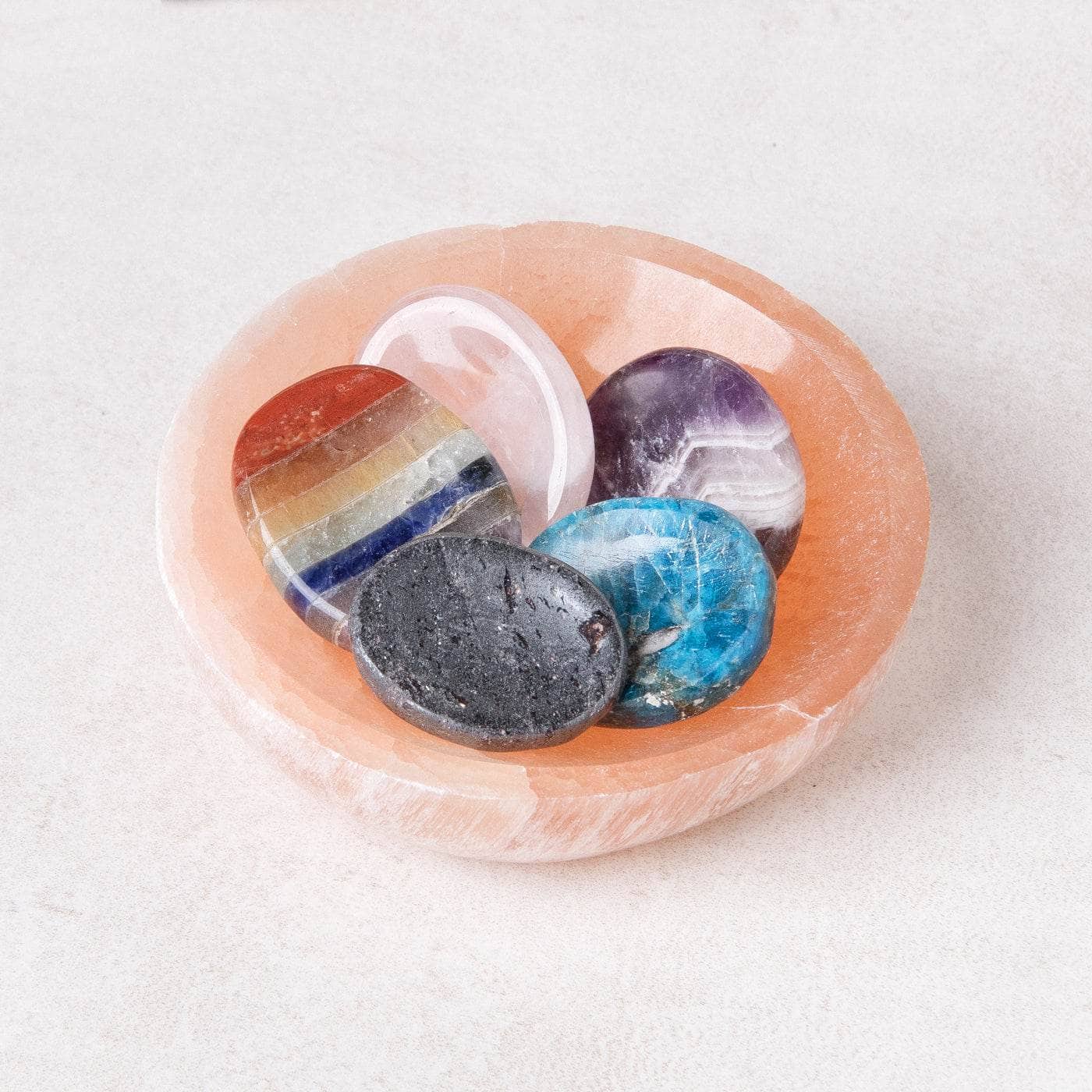 Tiny Rituals Peach Selenite Crystal Recharging Bowl - view 2