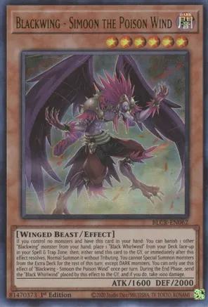 Yu-Gi-Oh! Blackwing - Simoon the Poison Wind - BLCR-EN062 - Ultra Rare - 1st Edition