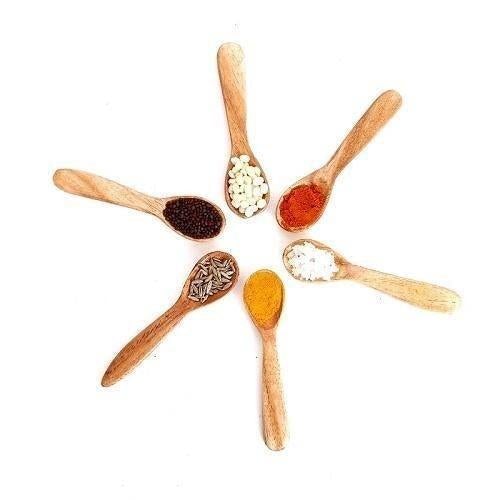 Masala spoon set – The Indus Valley Wooden Masala Spoon (Set of 6) Compact