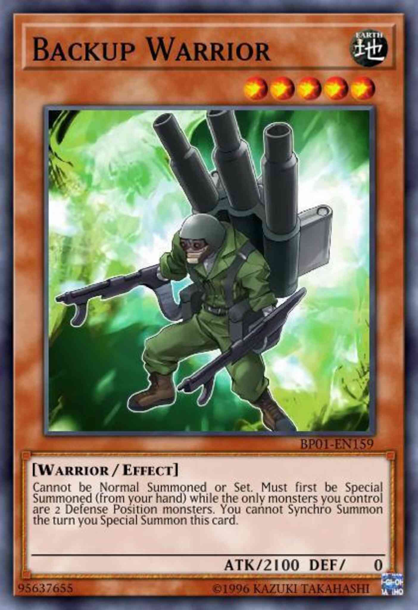 Yu-Gi-Oh! Backup Warrior - BP01-EN159 - Starfoil Rare - Unlimited