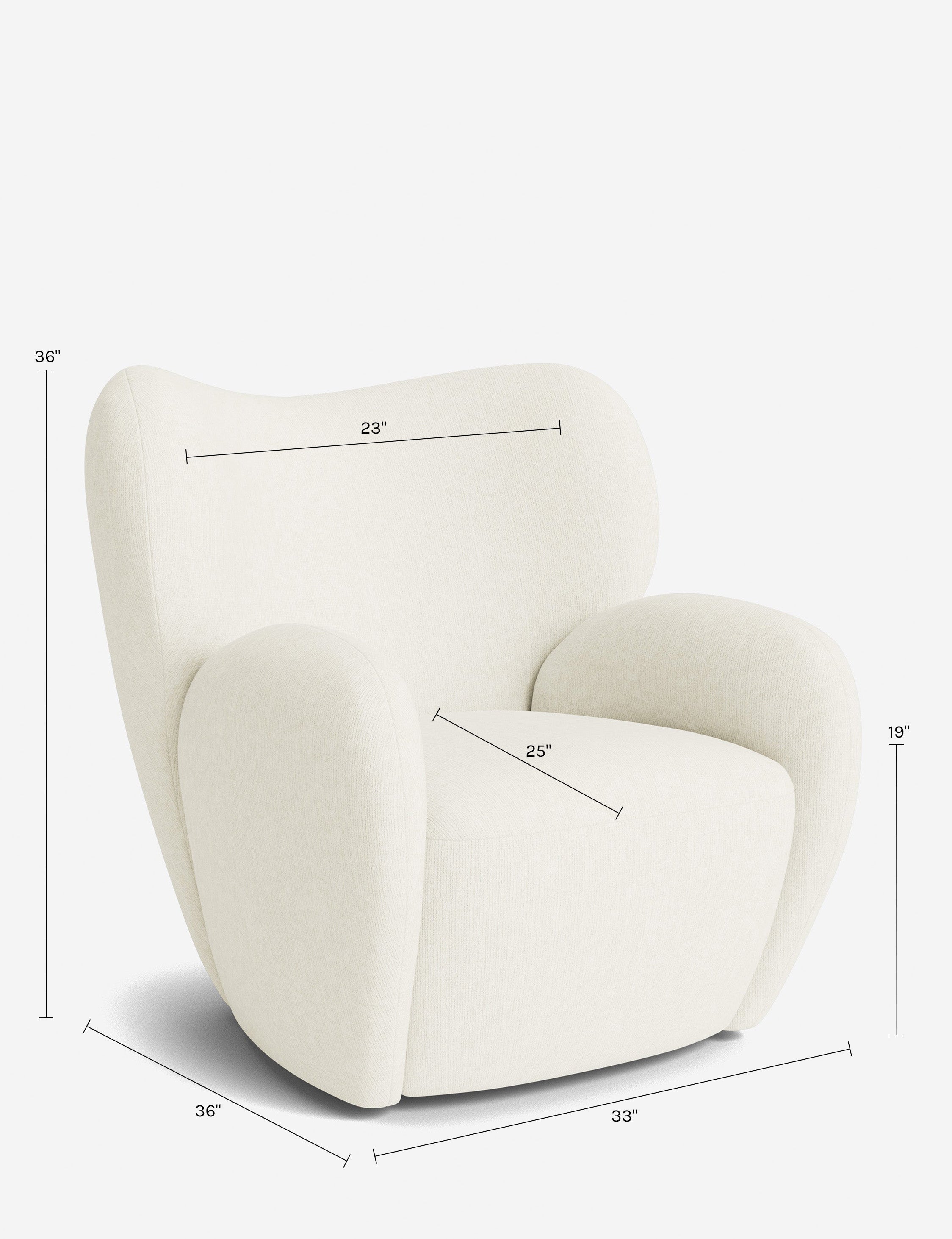 Lulu and Georgia Ovid Swivel Chair by Aimee Song - view 46