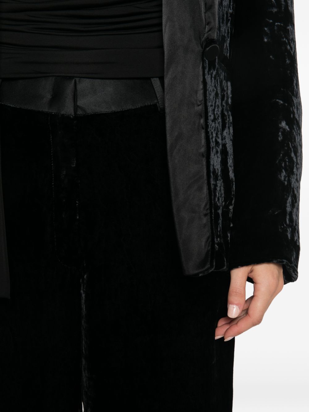 Forte Forte Trousers BLACK – Viscose 88%, Silk 12% - view 2