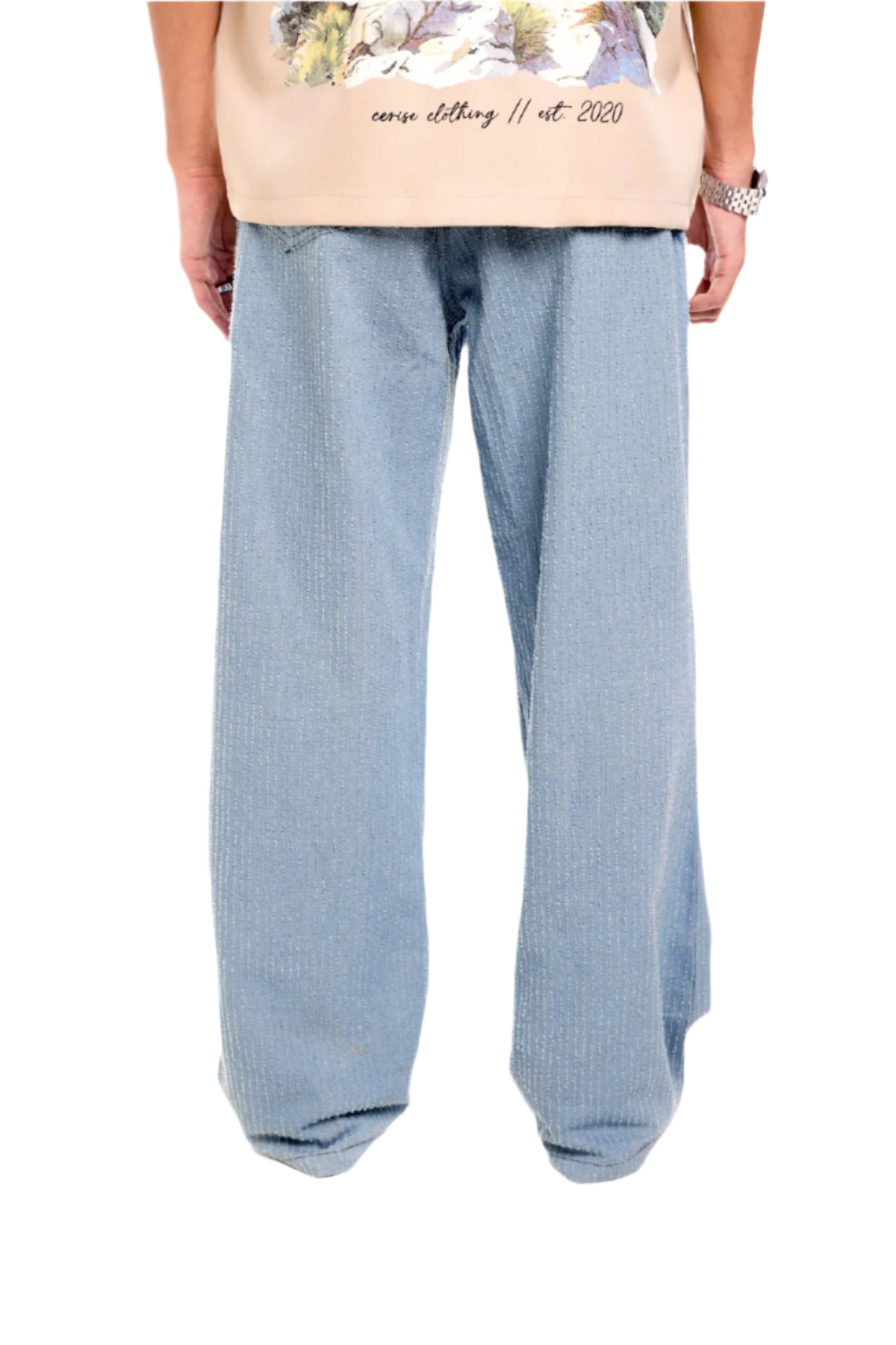 Cerise Clothing Pattern Denim - view 2