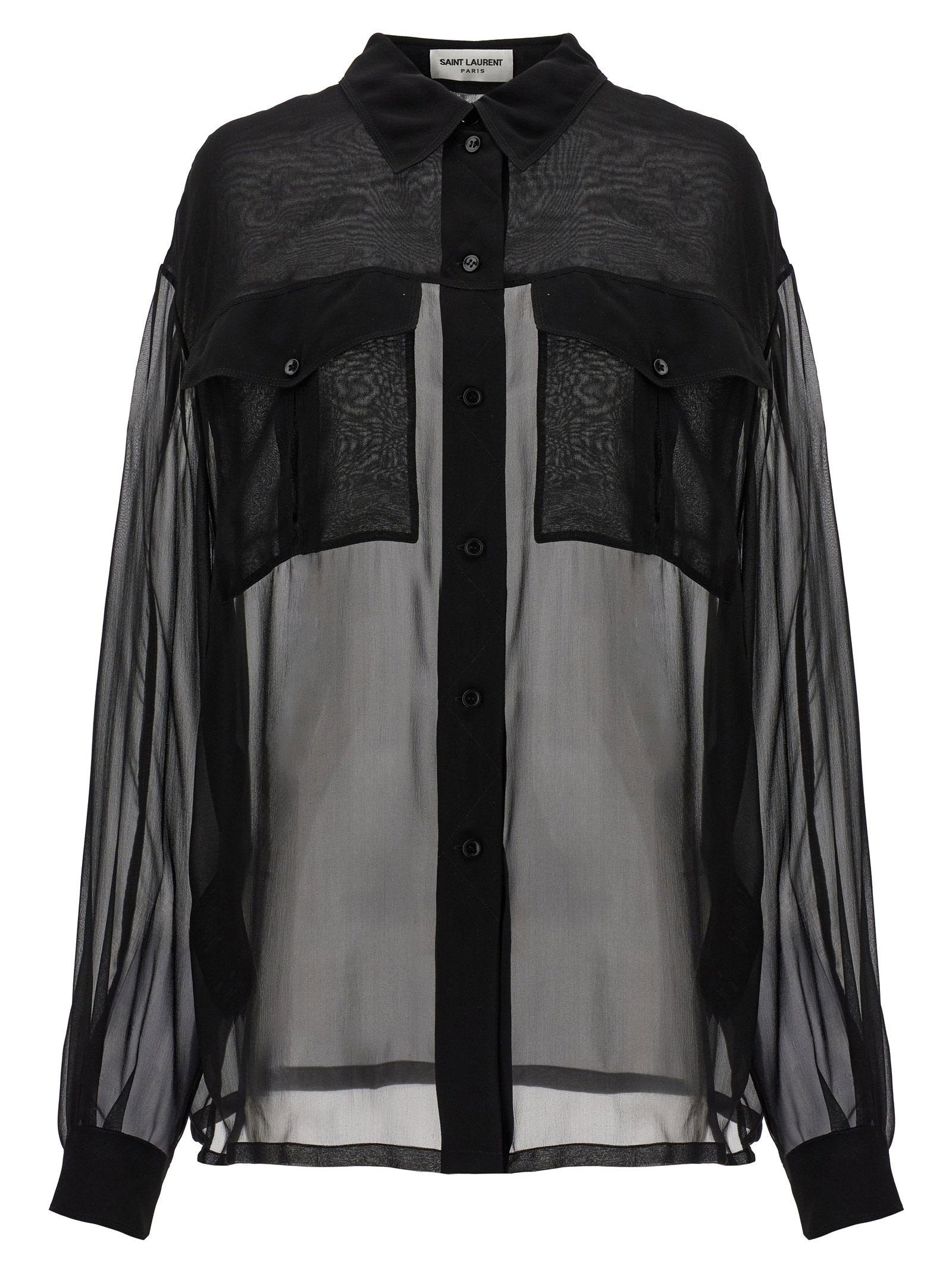 Saint Laurent Silk Muslin Shirt – 100% silk