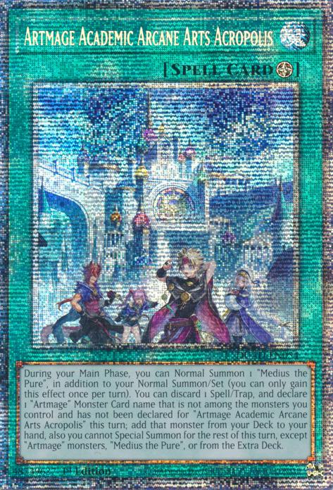 Yu-Gi-Oh! Artmage Academic Arcane Arts Acropolis - DUAD-EN054 - Starlight Rare - 1st Edition
