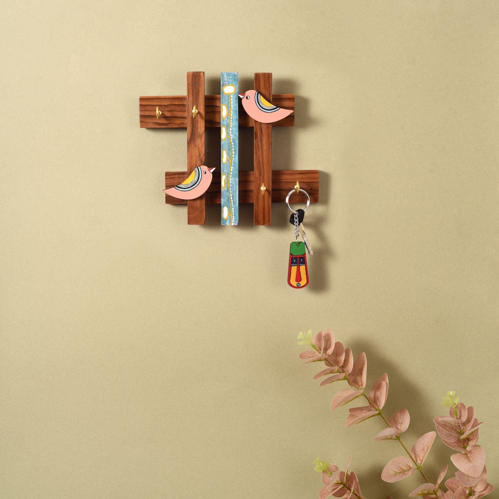 ART CREATIONS BY SUMAN SONTHALIA Birds OF Love Key Hanger (8.5x7x2)