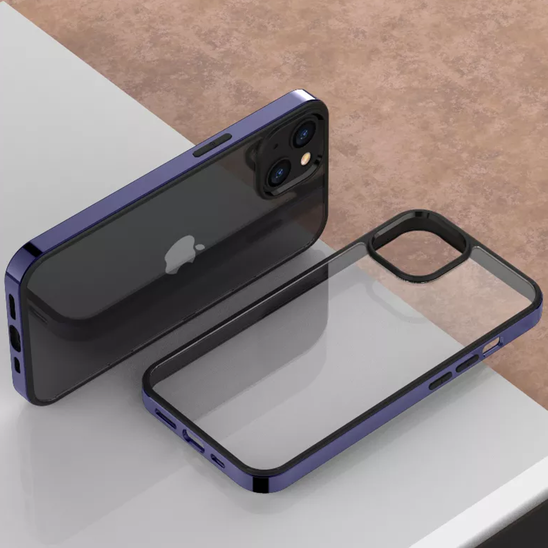 Apple Square Plating Frame Clear Case - iPhone - view 2