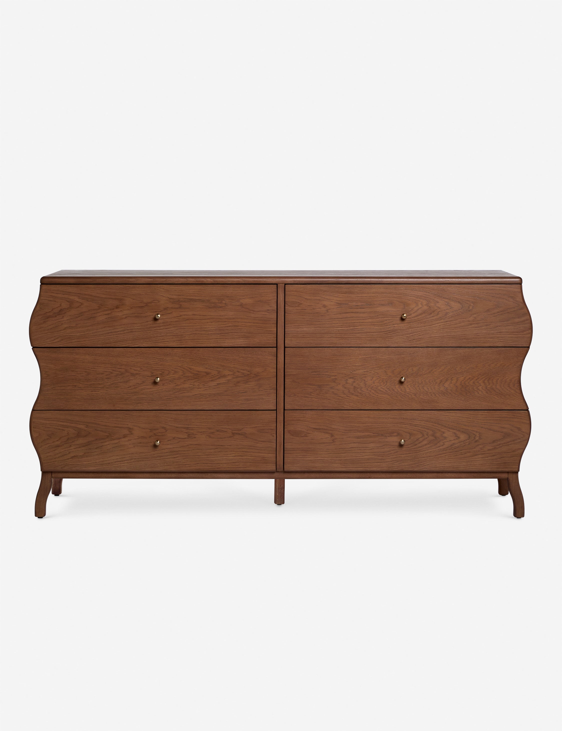 Lulu and Georgia Lasya 6-Drawer Dresser – Cool Brown