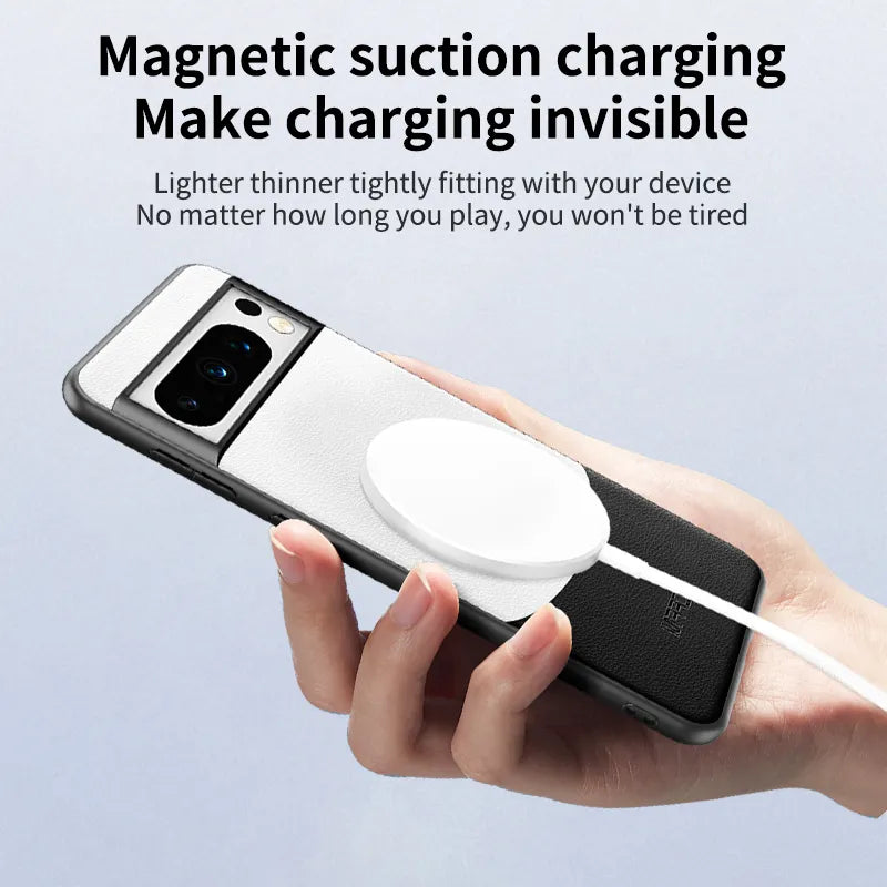 Million Cases Pixel 7 Series Premium Contrast Leather Magnetic Ring Case - view 6