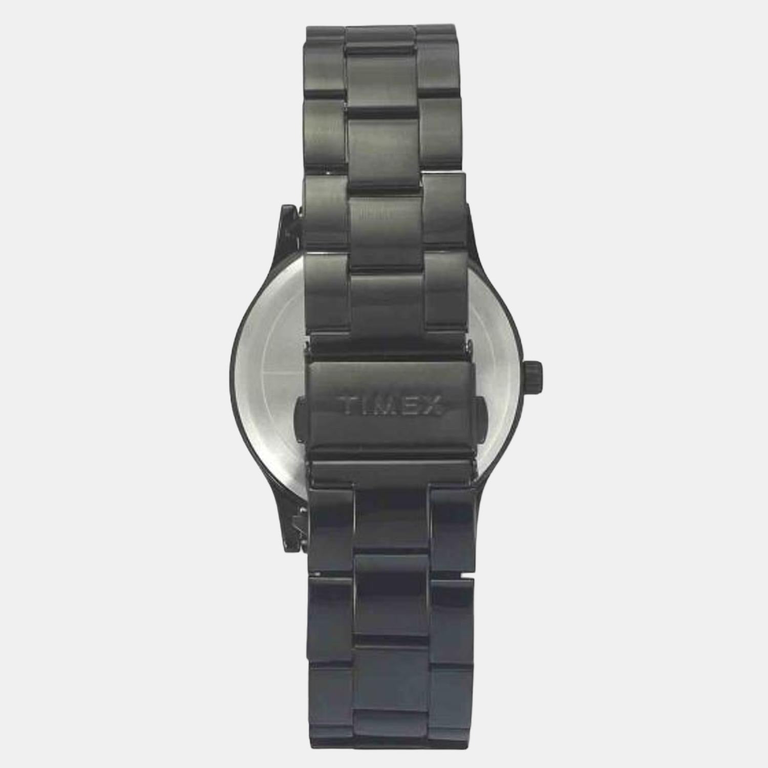Timex Fashion Men Quartz Black Dial Analog Stainless Steel Watch TW0TG8304 - view 3