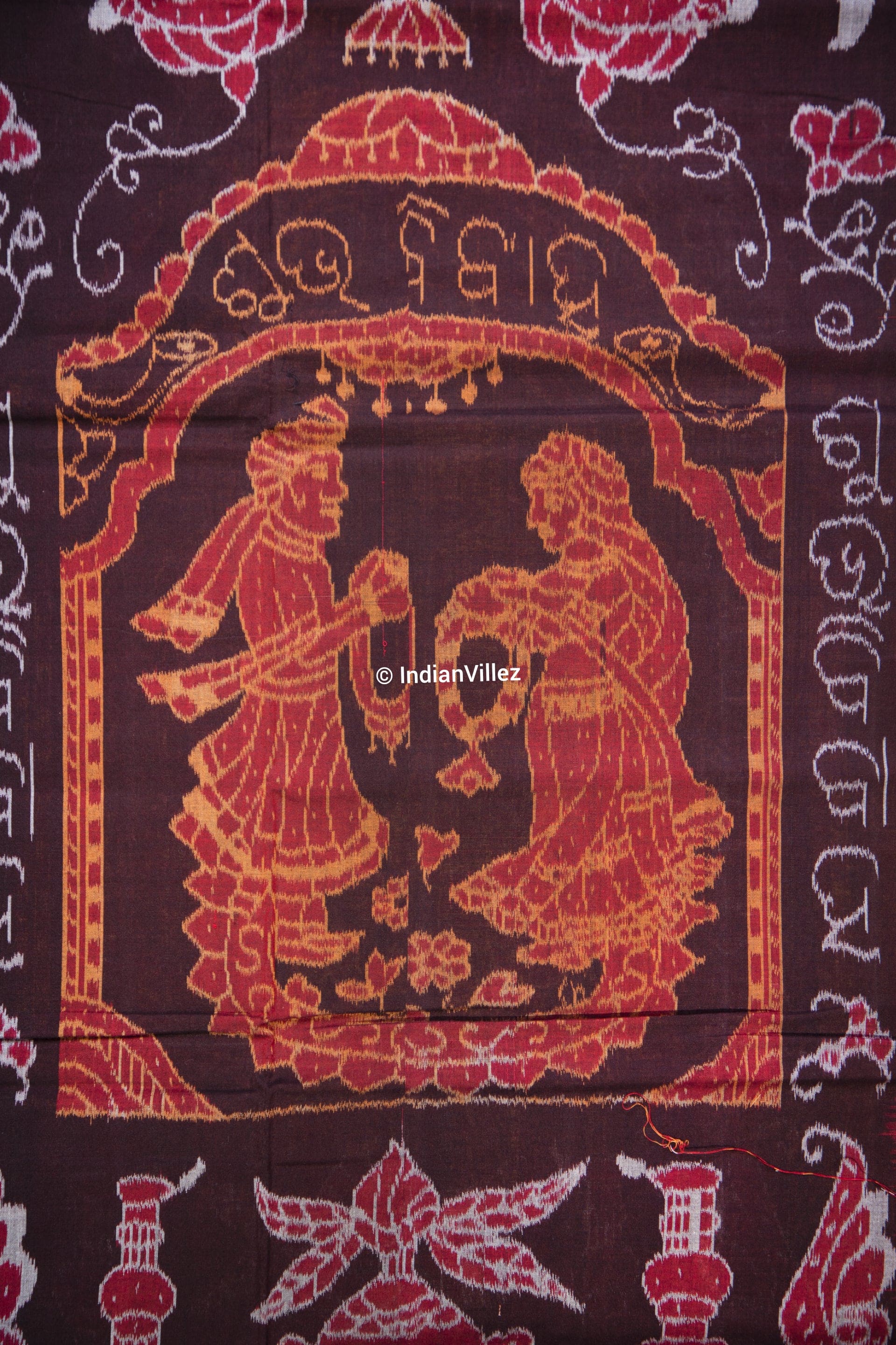 IndianVillèz Subhavivah Odisha Handloom Sambalpuri Ikat Cotton Saree - view 4