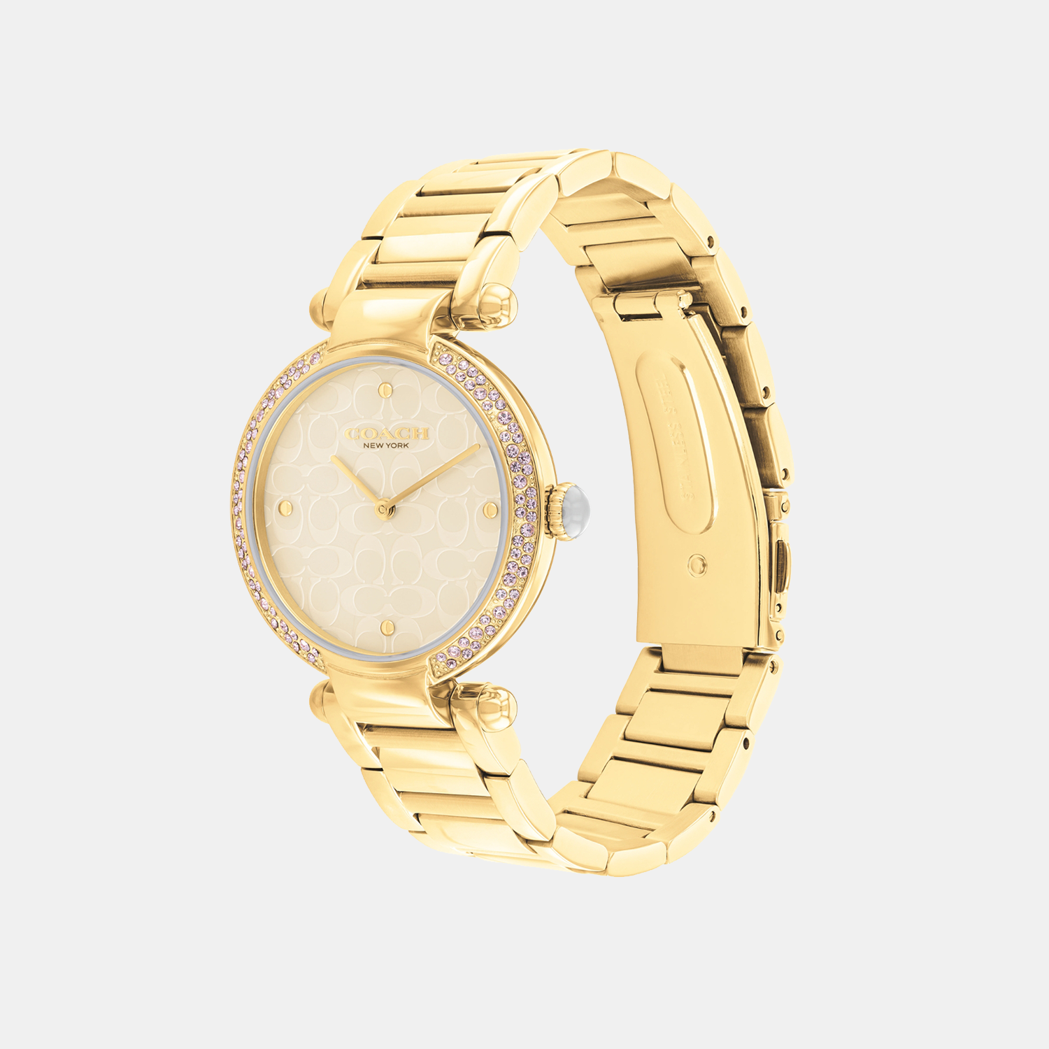 Coach Cary Women Quartz Beige Mother Of Pearl Dial Analog Stainless Steel Watch 14504183 - view 2