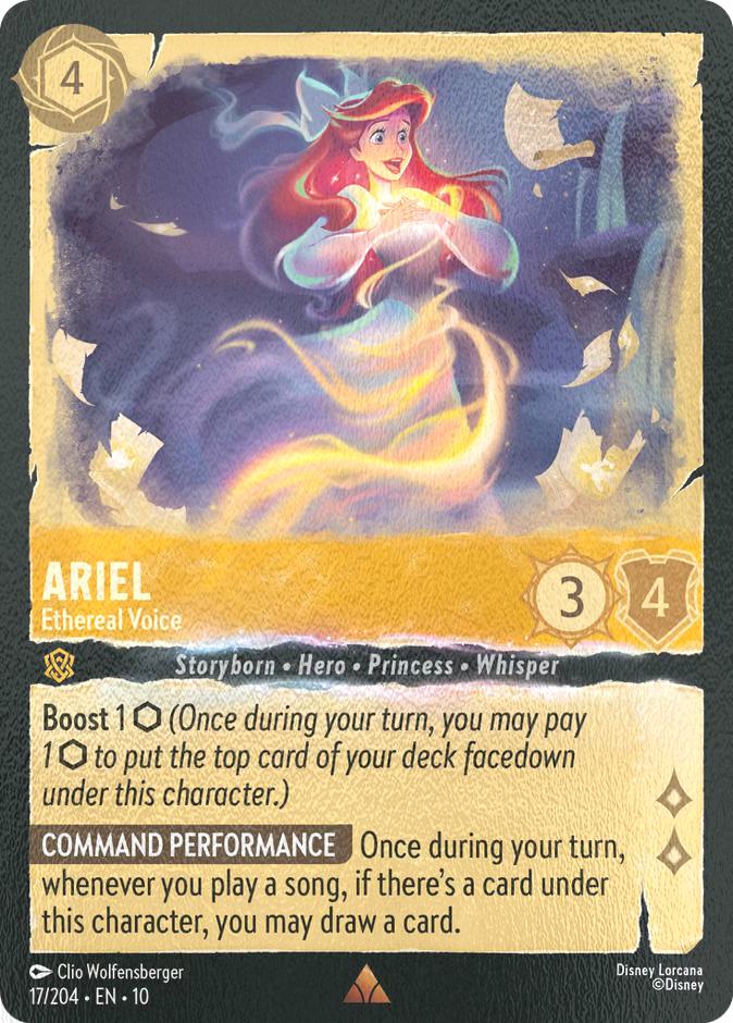 Well cold foil – Lorcana Ariel - Ethereal Voice - 17/204 [Whispers in the Well] [Cold Foil]
