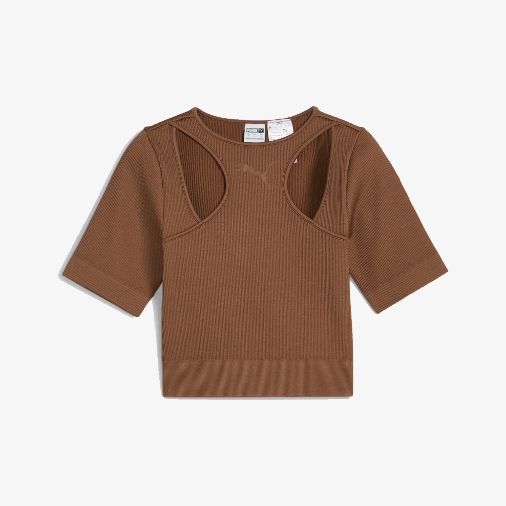 Puma | DARE TO MUTED MOTION TEE { BROWN - view 5