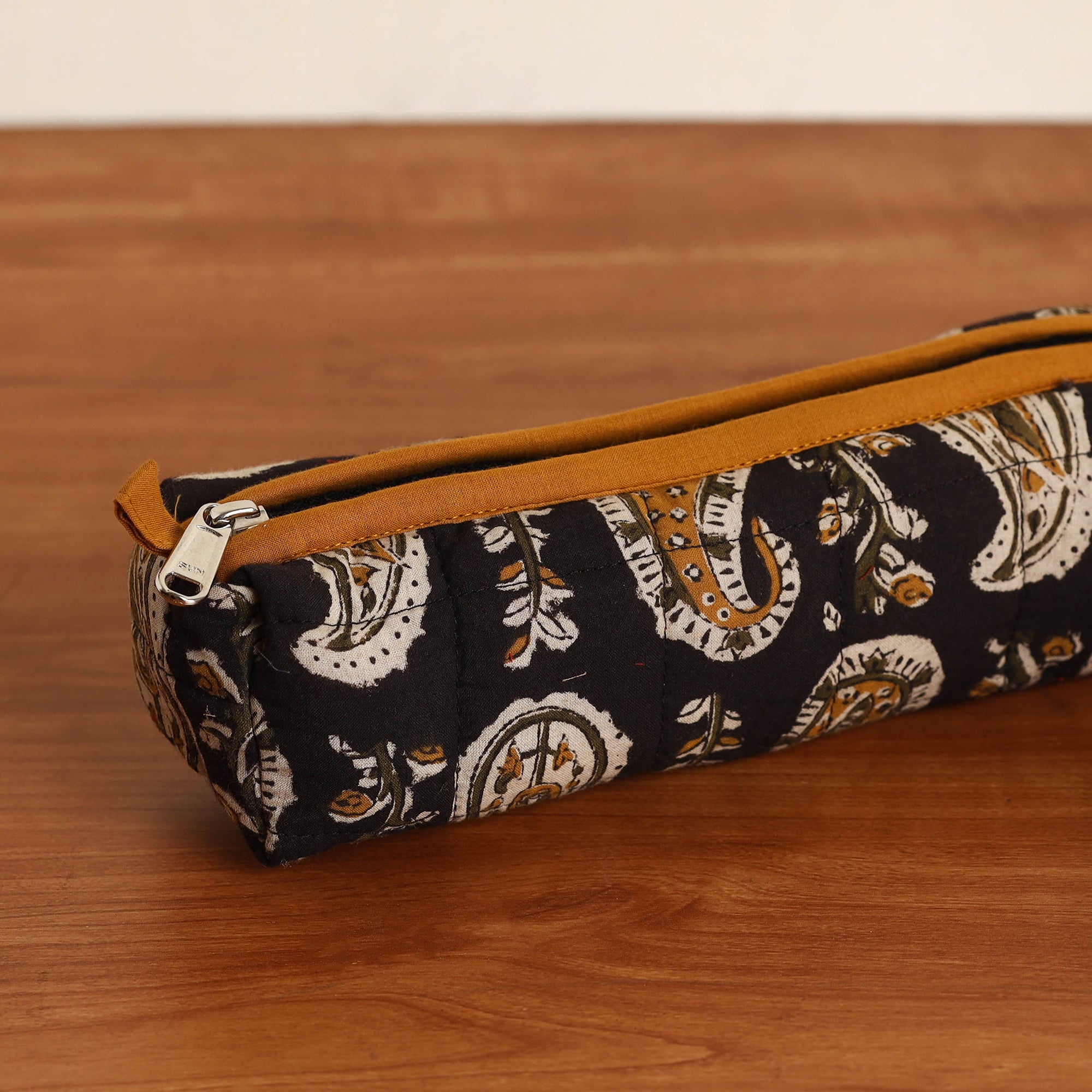 NOORI BAZAR Black - Handmade Quilted Cotton Pencil Pouch 11 - view 2