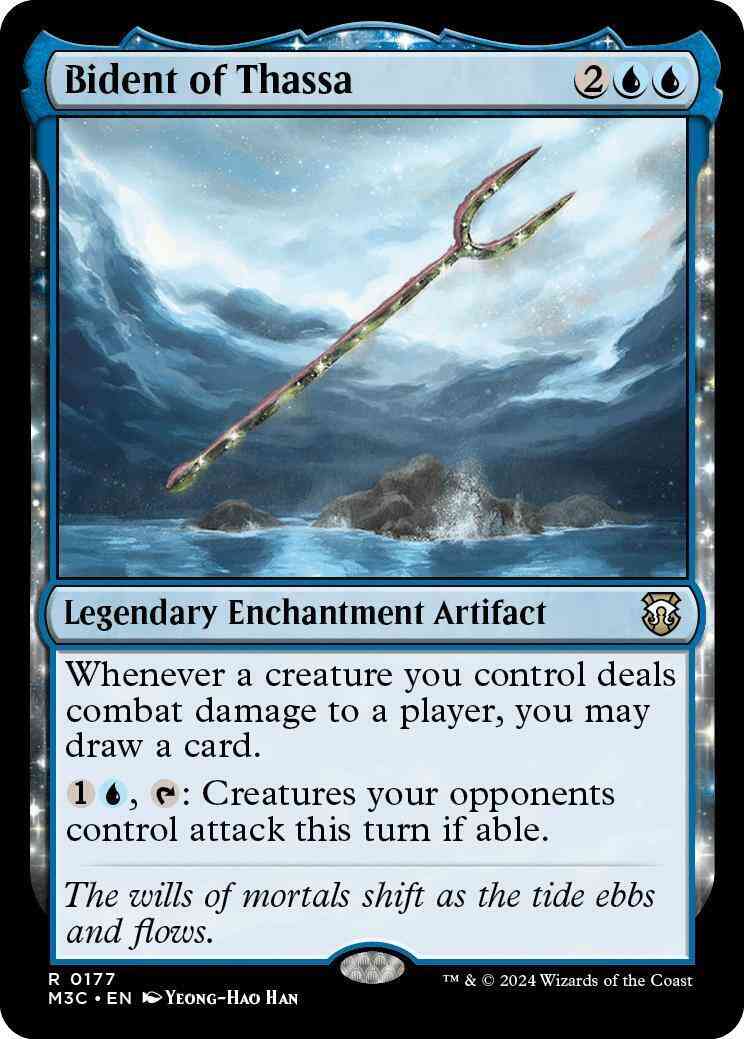 Magic Bident of Thassa [177] [Modern Horizons 3: Commander] [Non-Foil]