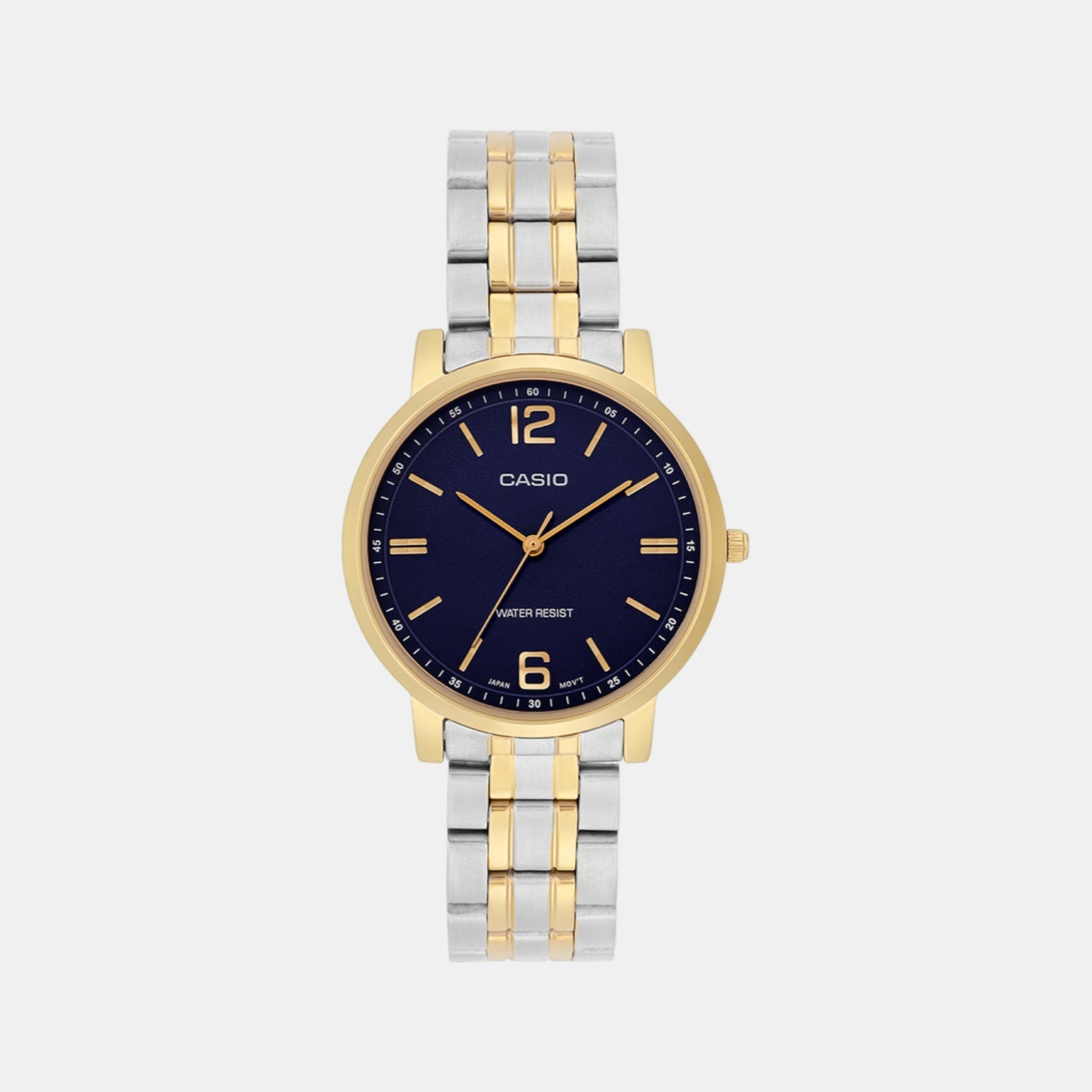 Casio Enticer Women Quartz Blue Dial Analog Stainless Steel Watch A2444